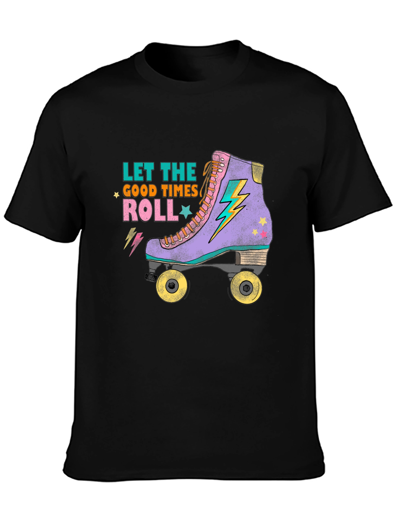 Retro Roller Skate Graphic T-Shirt