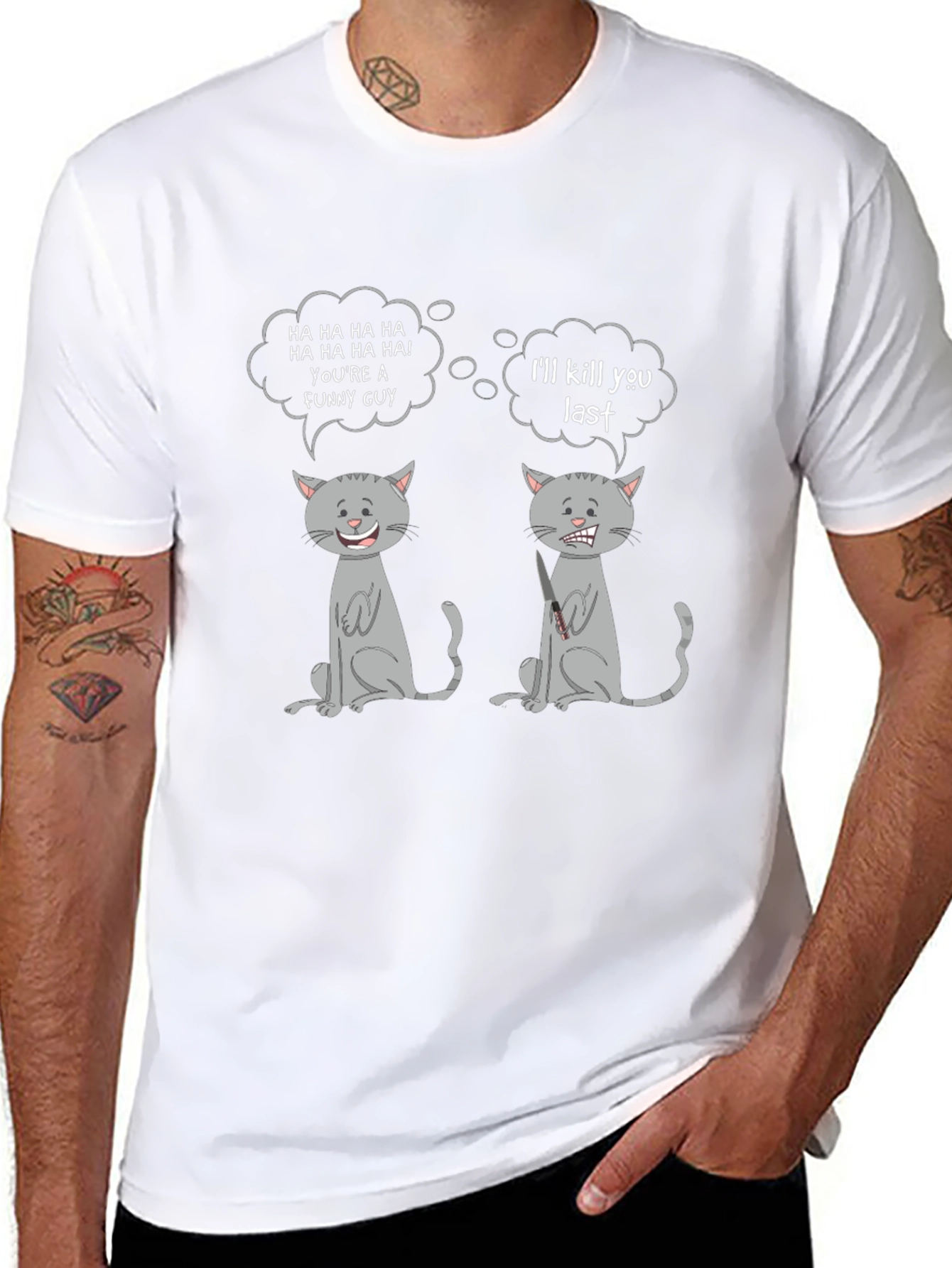 Funny Cat T-Shirt: Comedy & Revenge Humor Tee