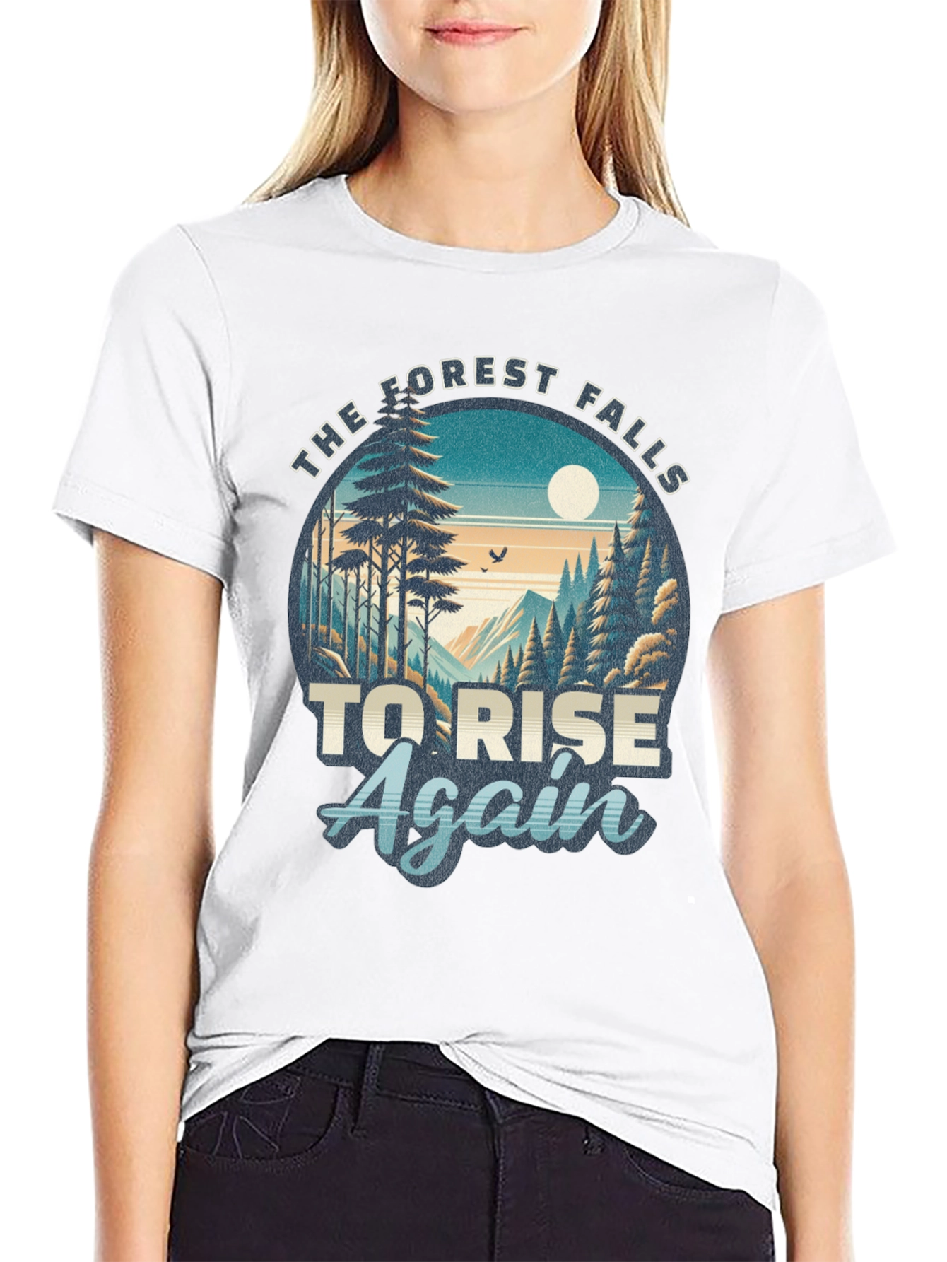 Forest Falls Graphic Tee - Rise Again Design