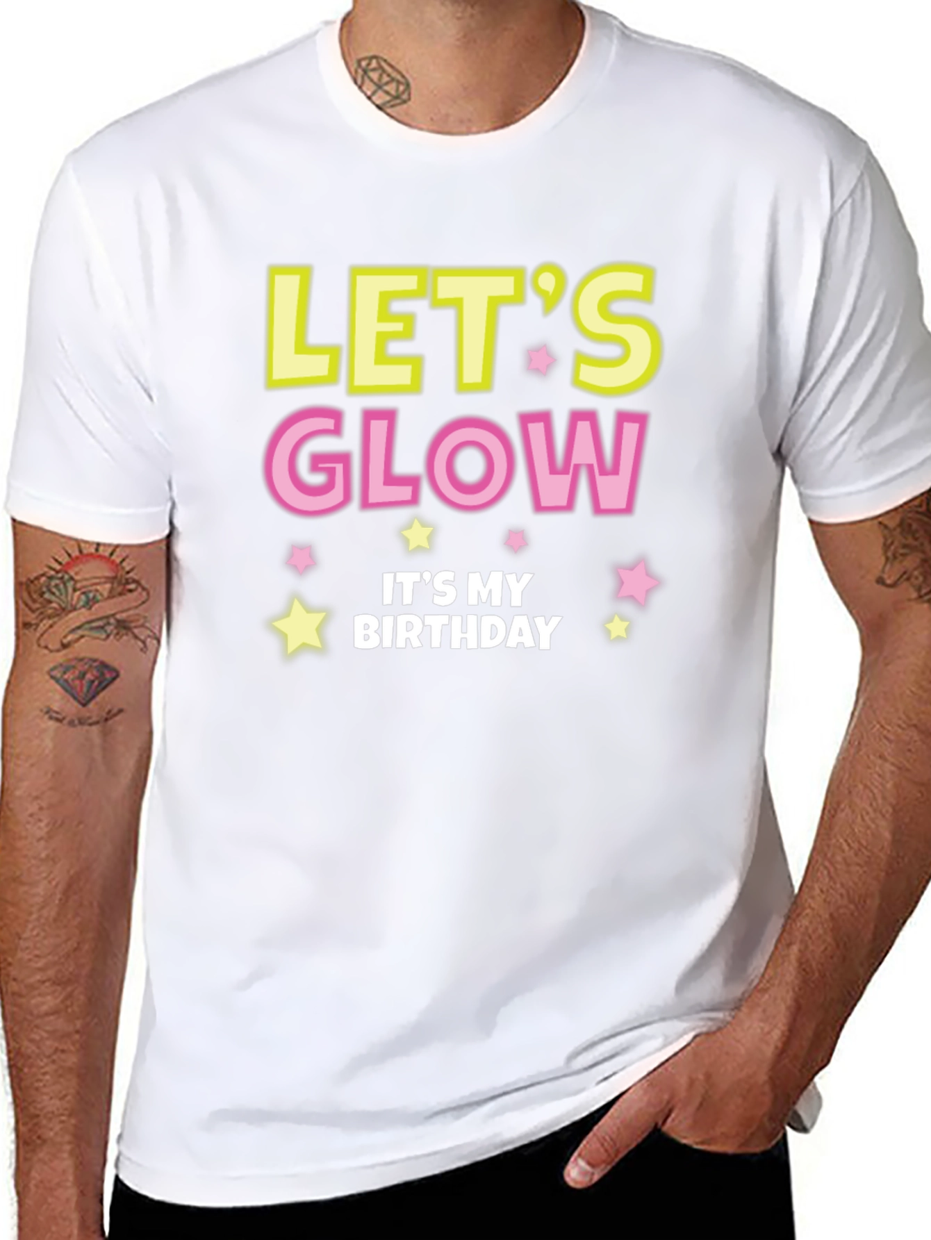 Lets Glow Birthday T-Shirt