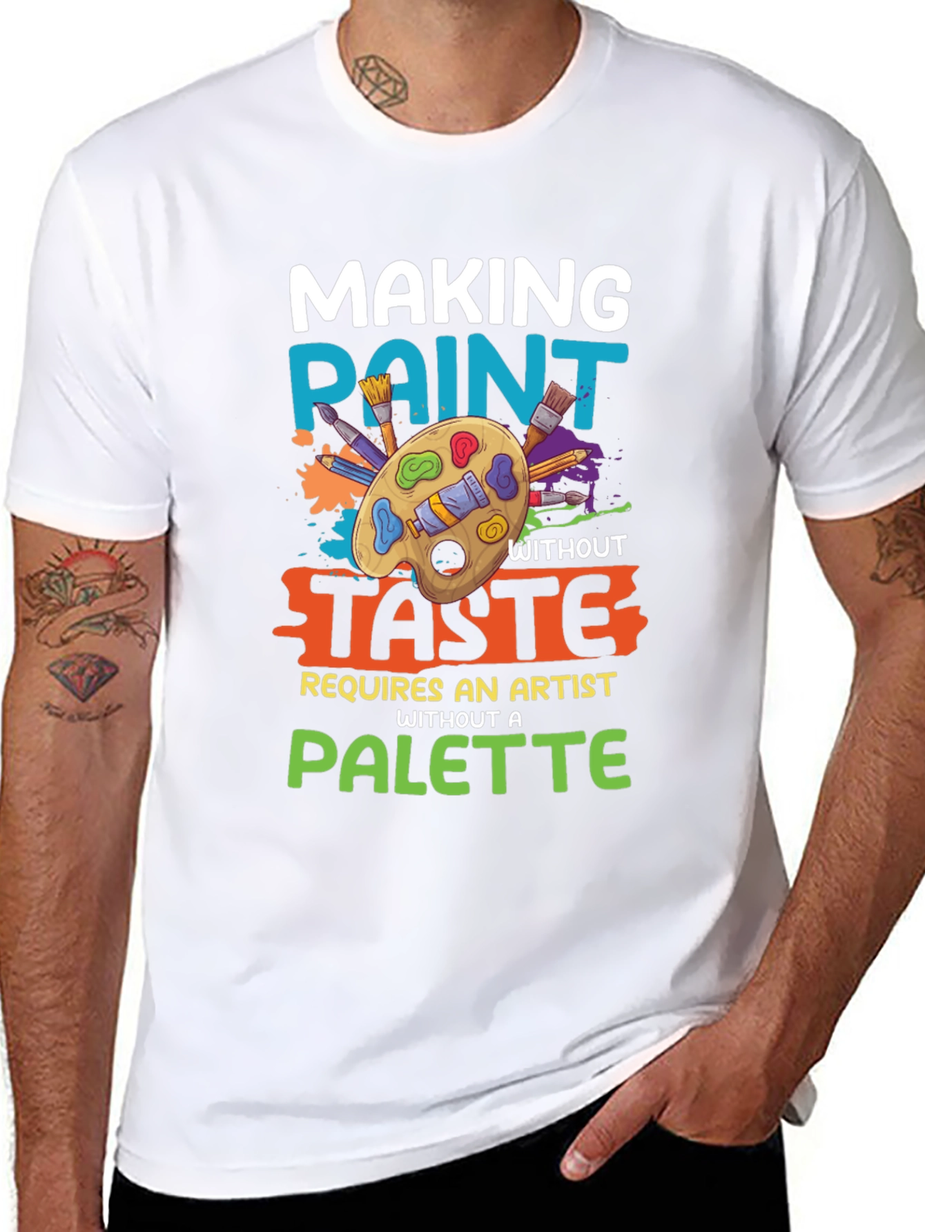 Making Paint Without Taste Artist T-Shirt