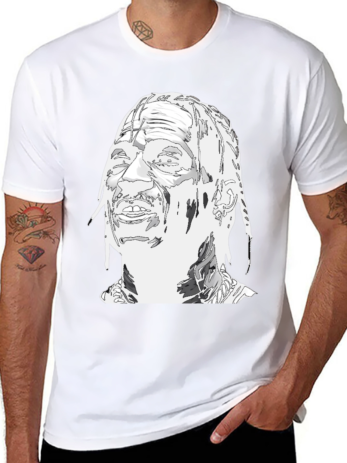 Travis Scott Portrait Black T-Shirt