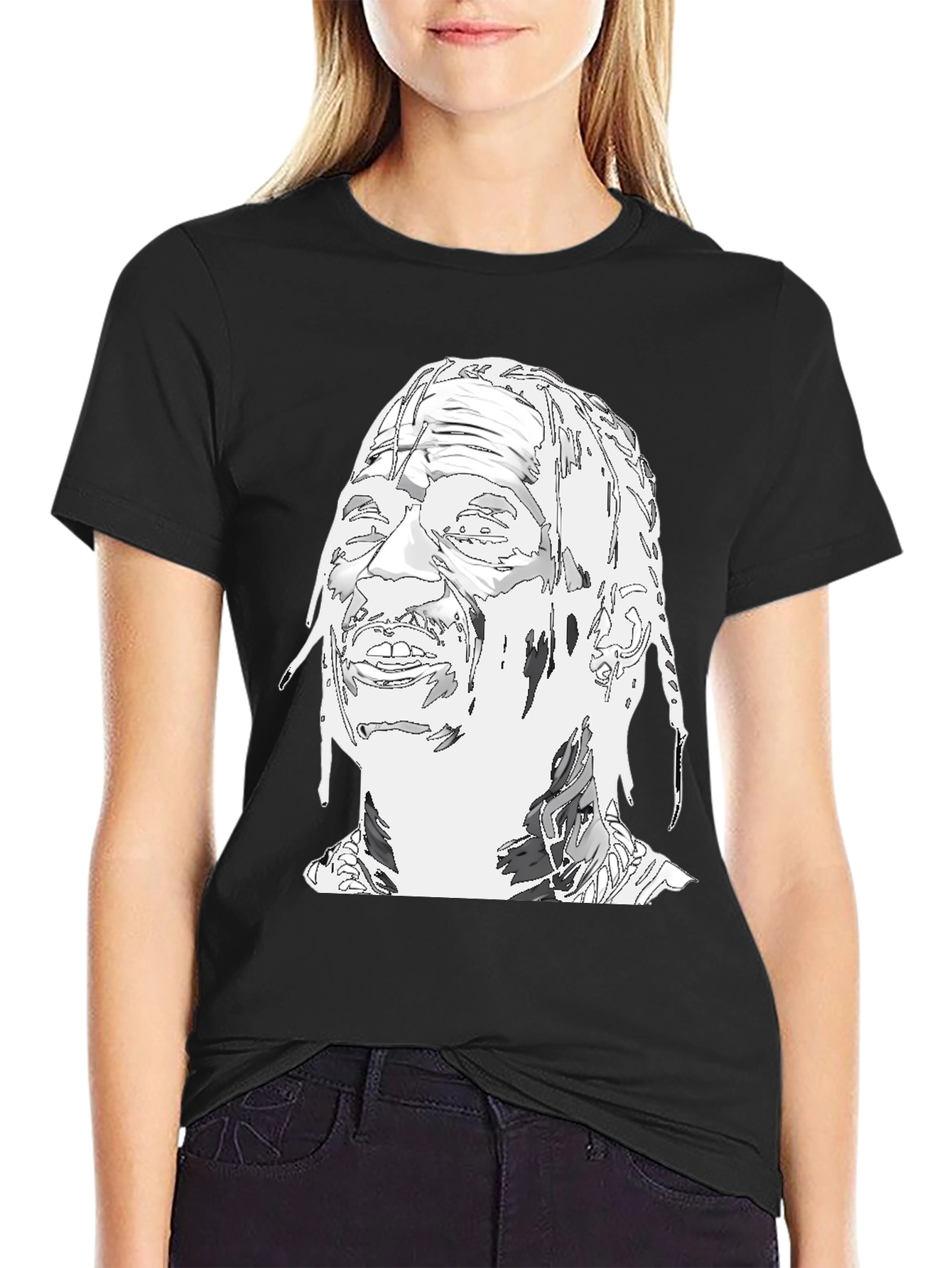Travis Scott Portrait Black T-Shirt
