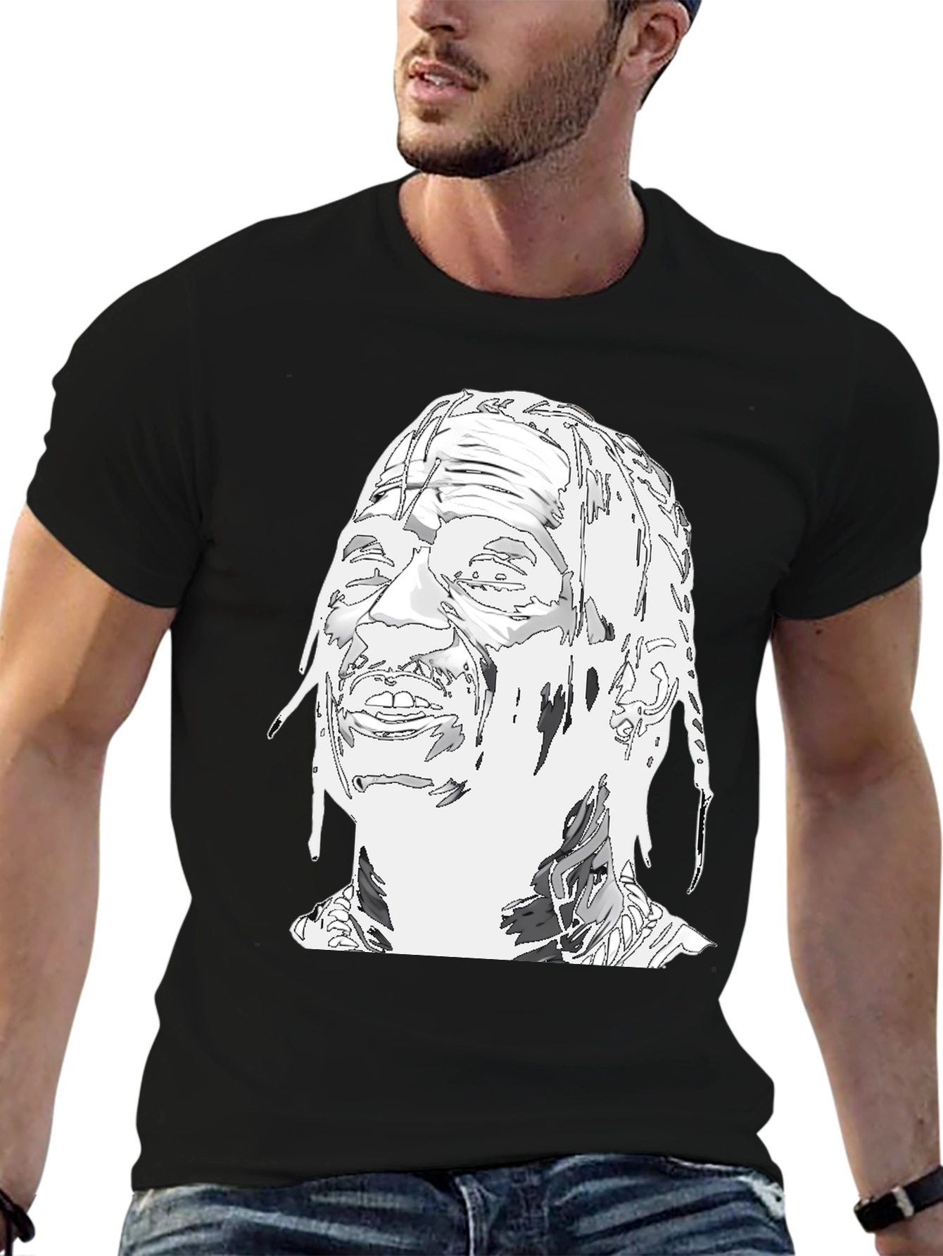 Travis Scott Portrait Black T-Shirt
