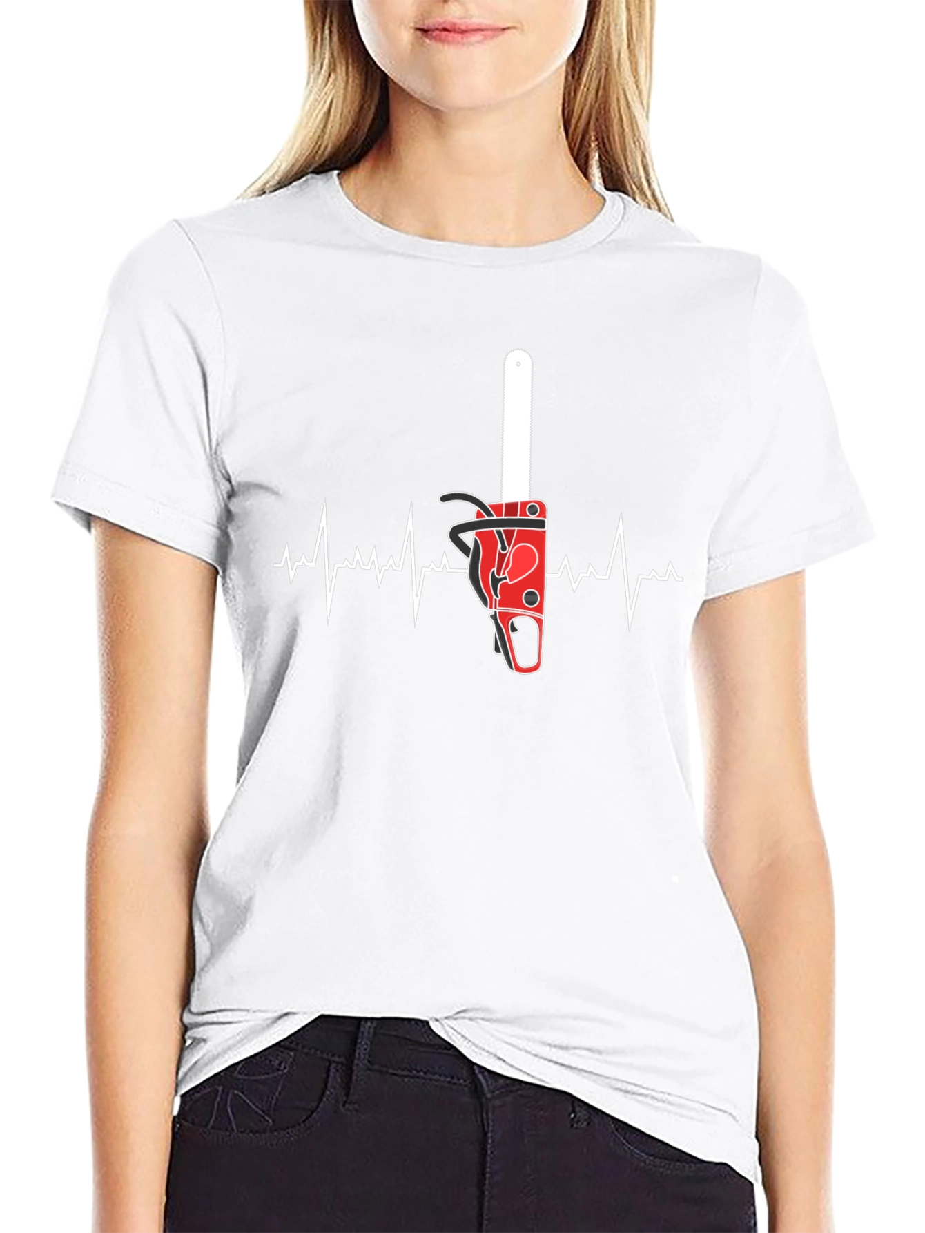 Chainsaw Heartbeat T-Shirt - Arborist Love!