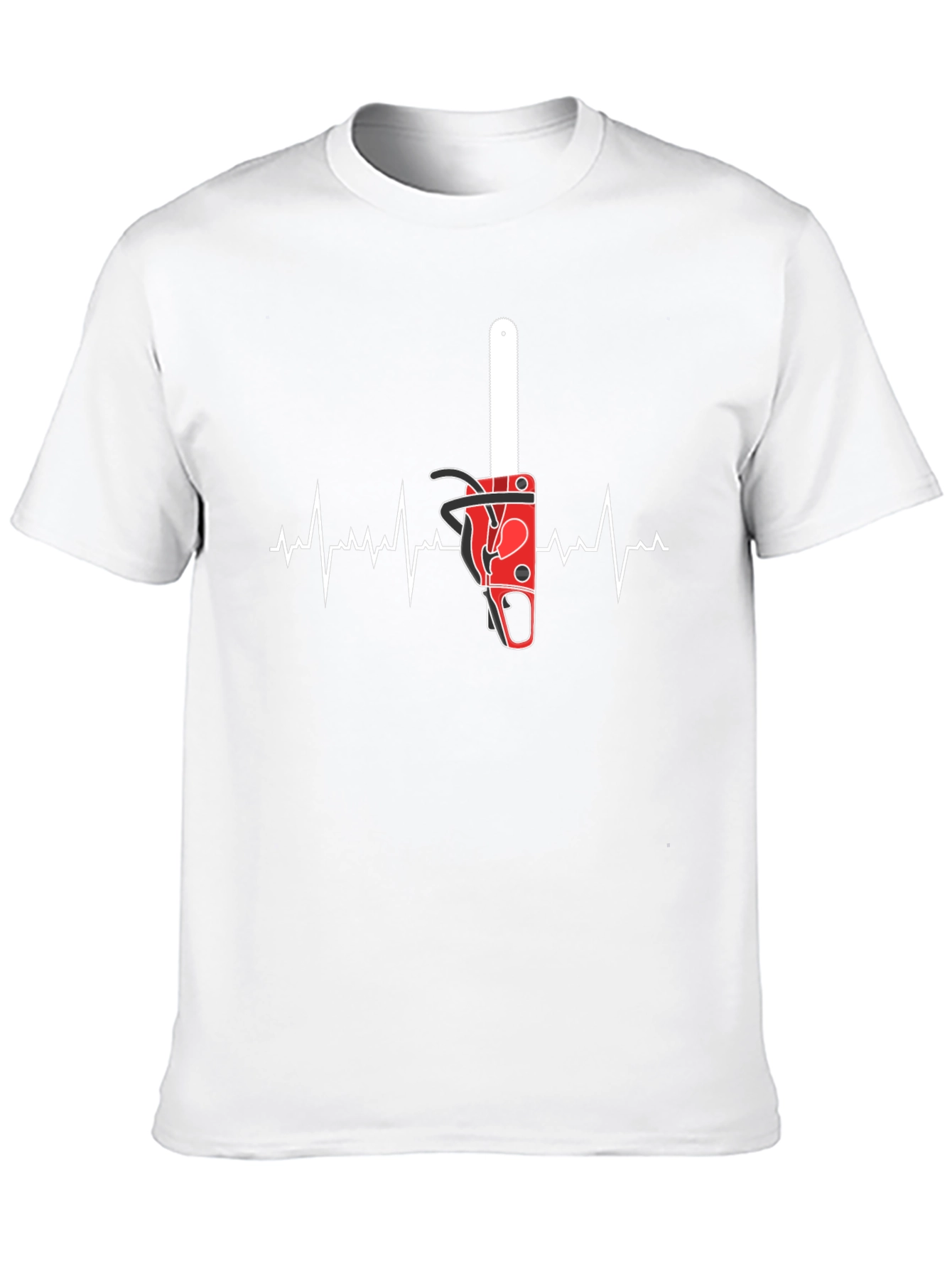 Chainsaw Heartbeat T-Shirt - Arborist Love!