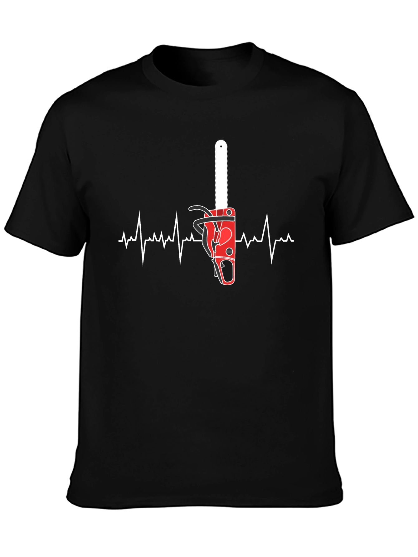 Chainsaw Heartbeat T-Shirt - Arborist Love!