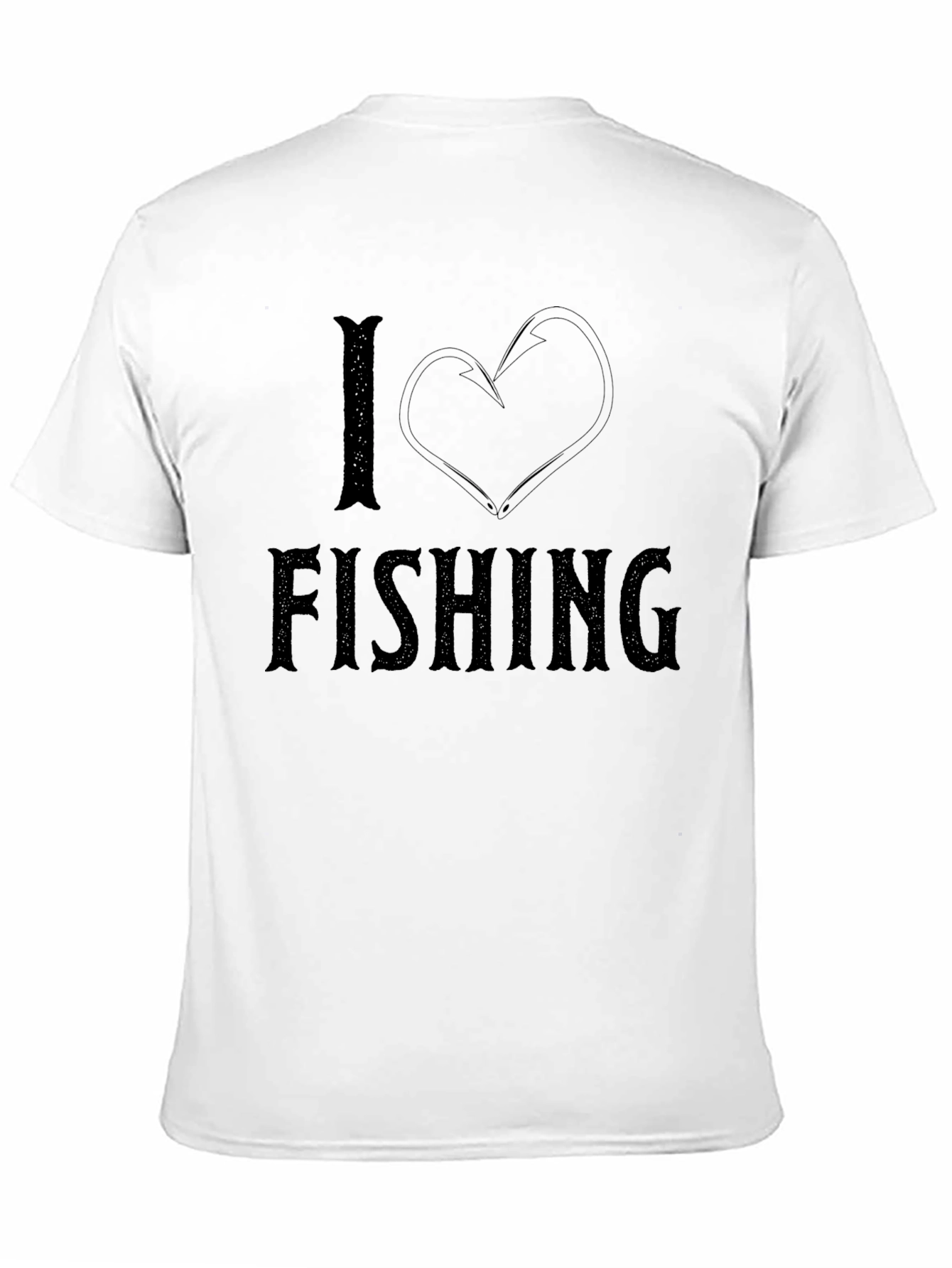 I Love Fishing Black T-Shirt