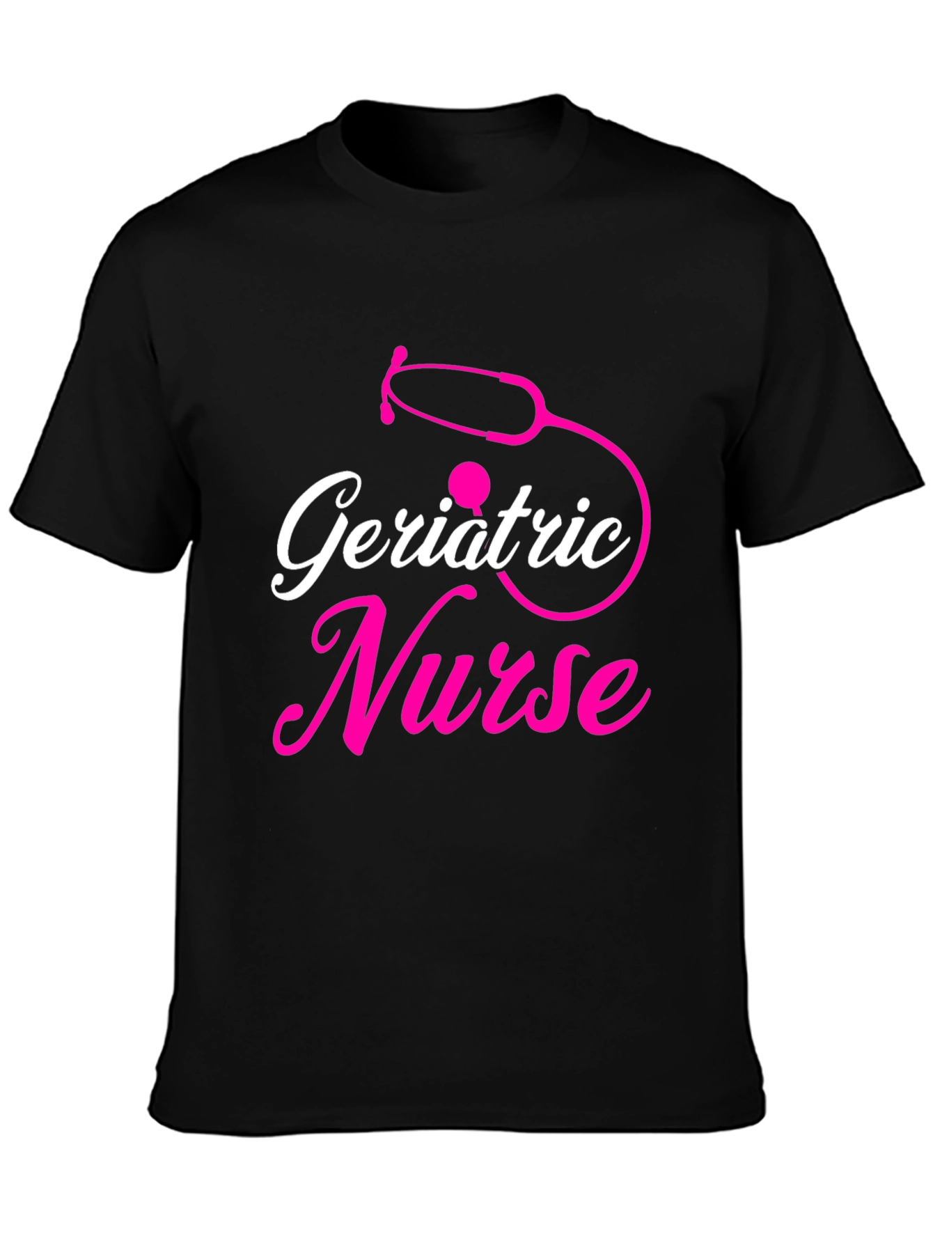 Geriatric Nurse T-Shirt - Stethoscope Design