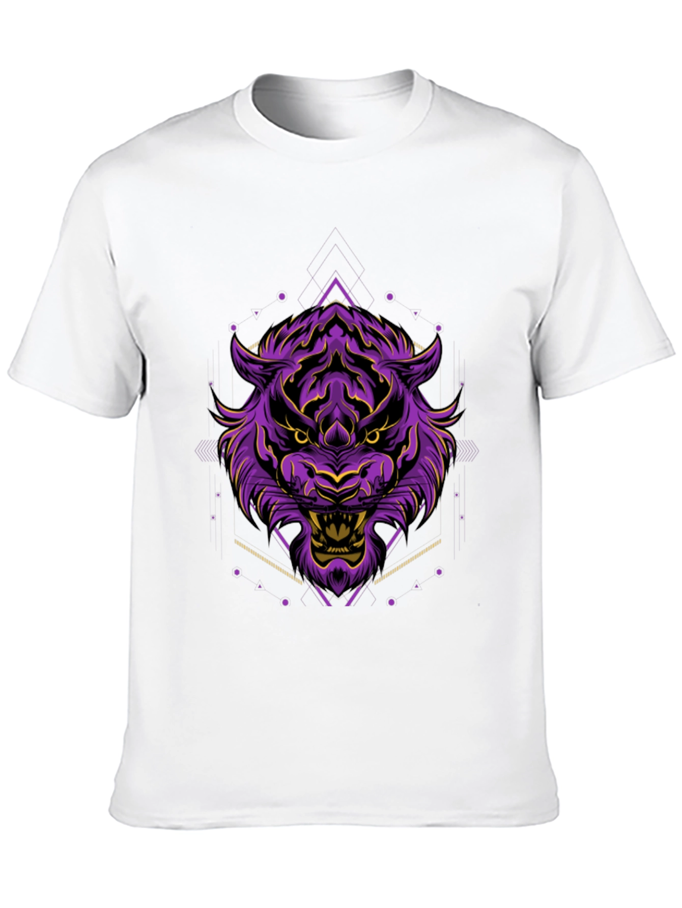Purple Tiger Graphic Tee - Bold Style