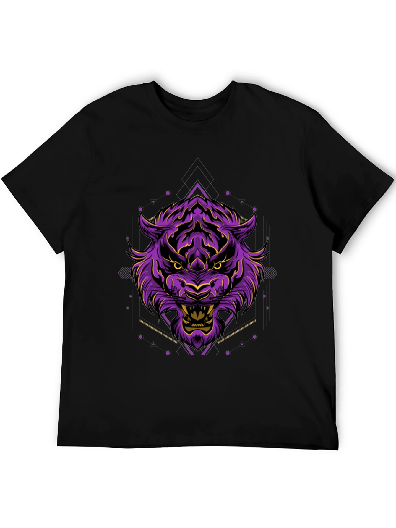 Purple Tiger Graphic Tee - Bold Style
