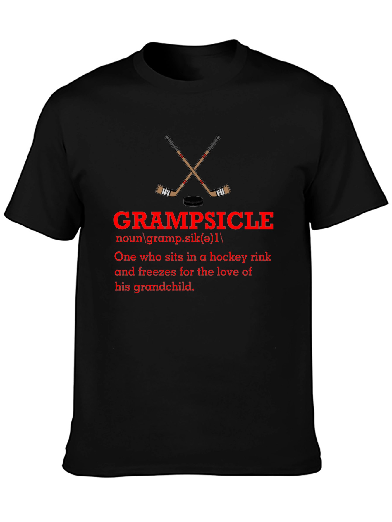 Grampsicle Hockey Fan T-Shirt