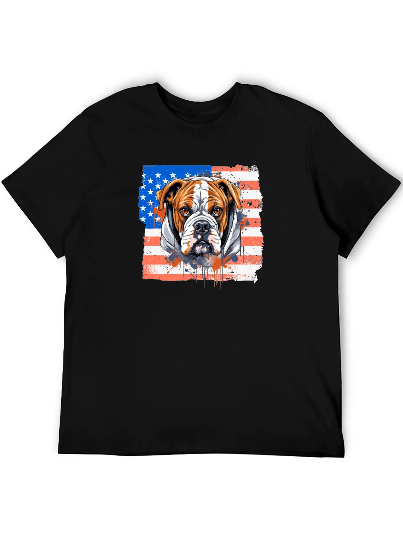 American Bulldog USA Flag T-Shirt