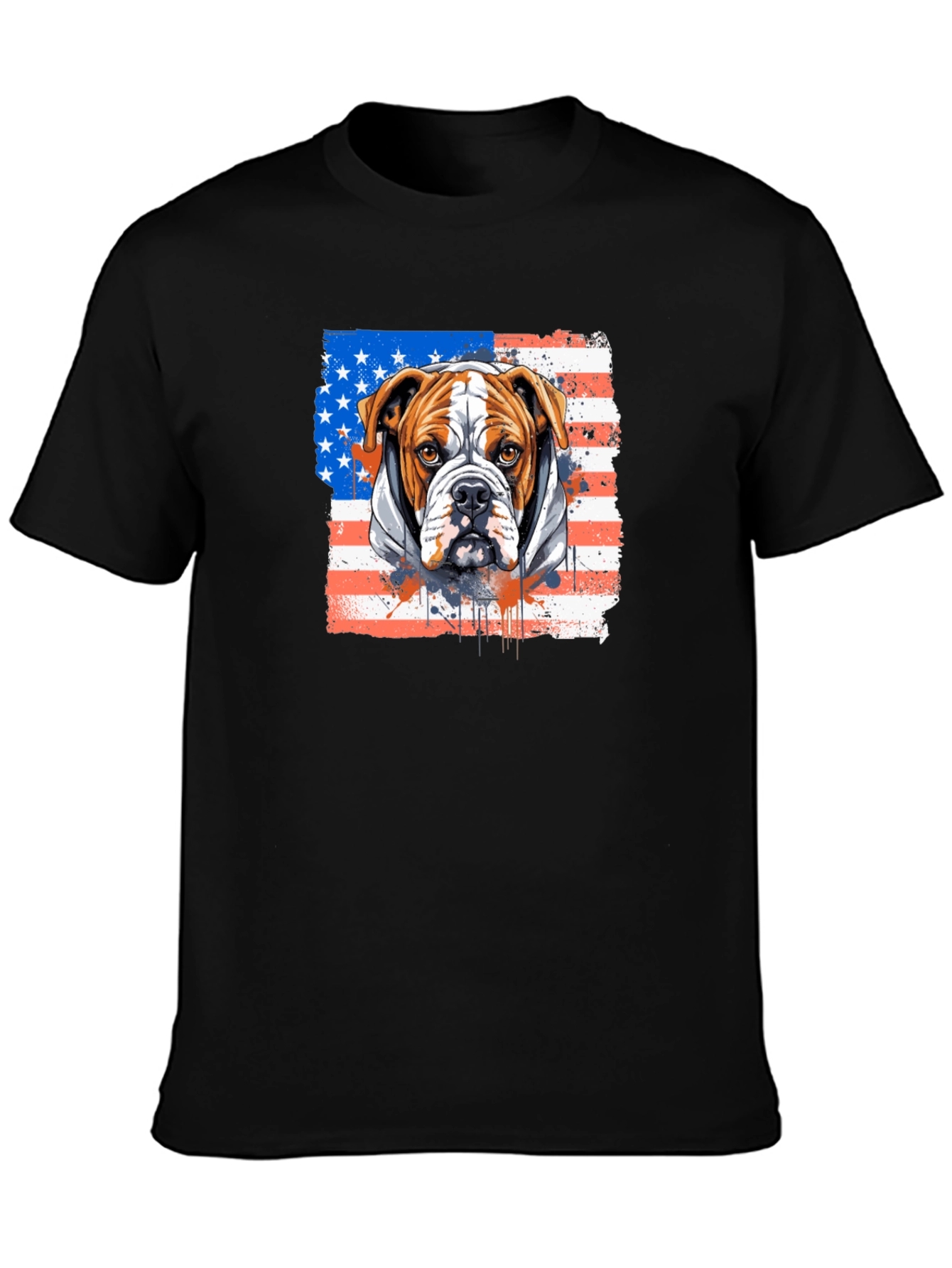 American Bulldog USA Flag T-Shirt