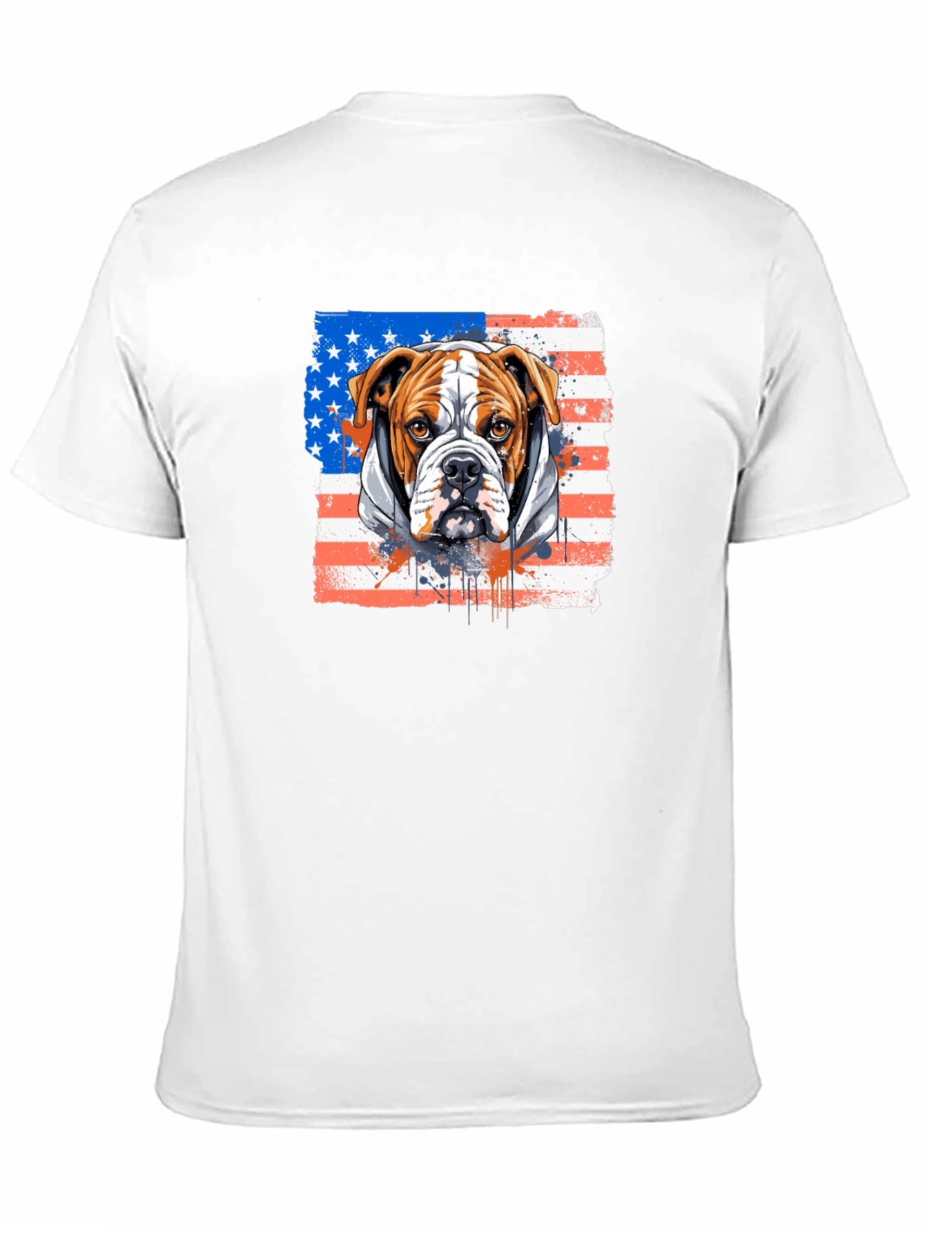 American Bulldog USA Flag T-Shirt