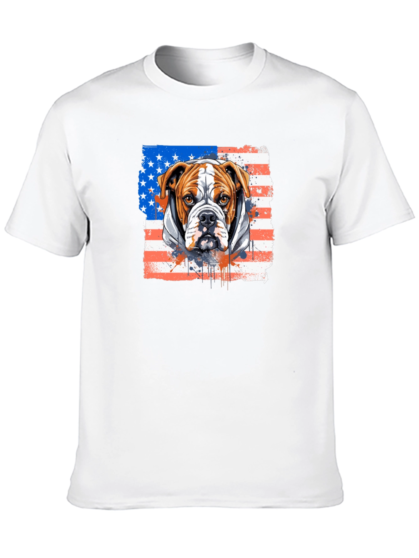 American Bulldog USA Flag T-Shirt