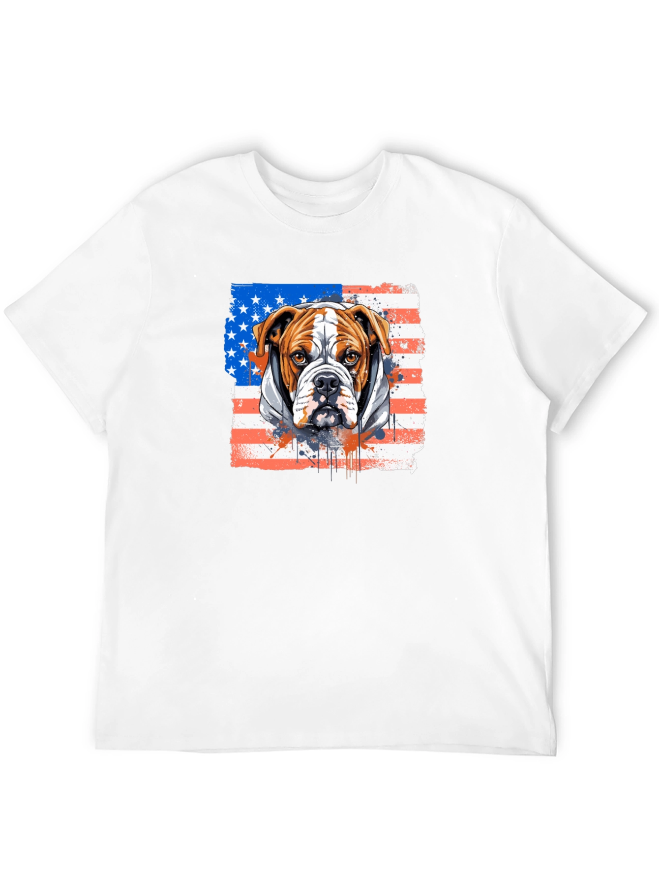 American Bulldog USA Flag T-Shirt