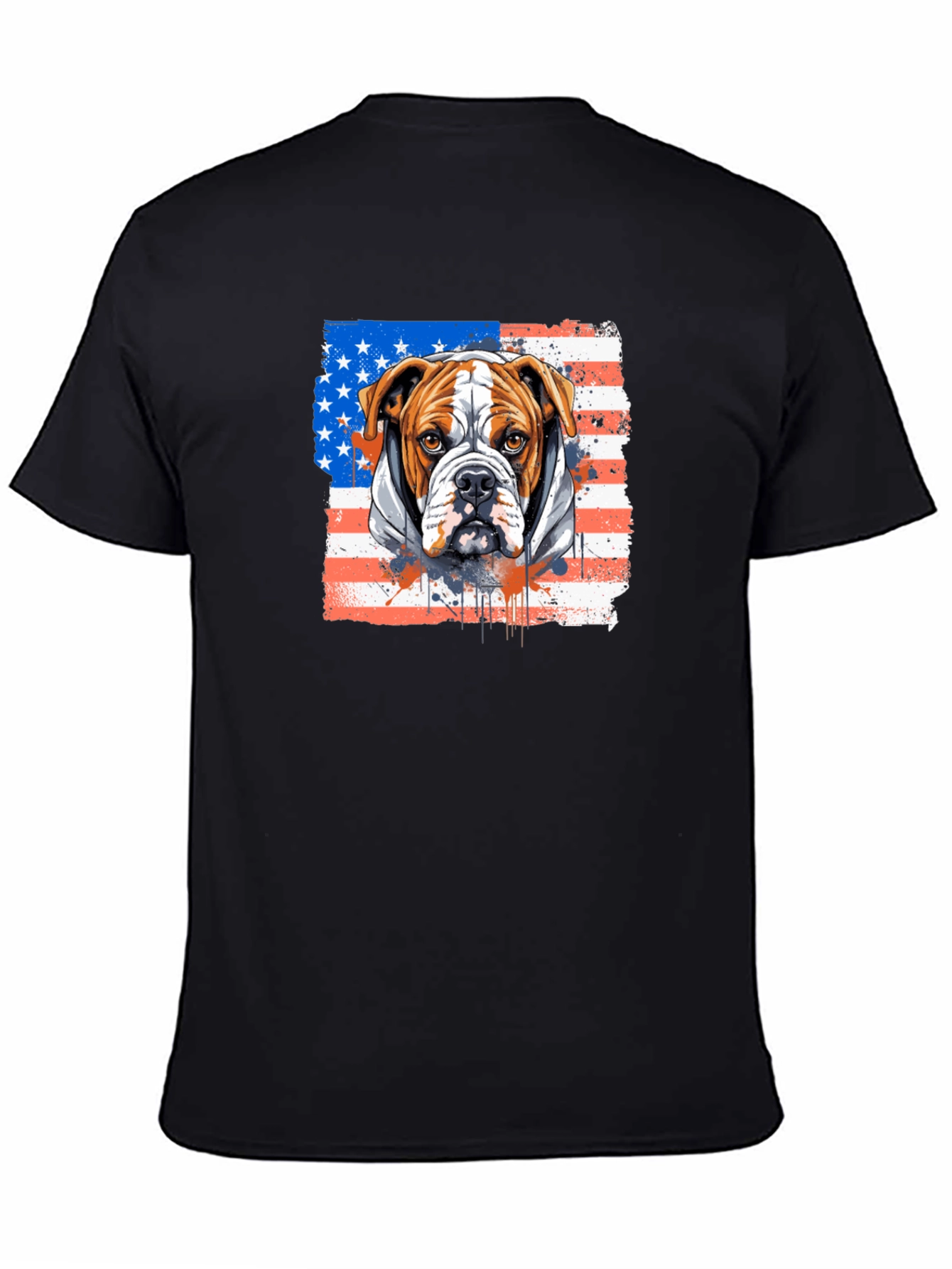 American Bulldog USA Flag T-Shirt
