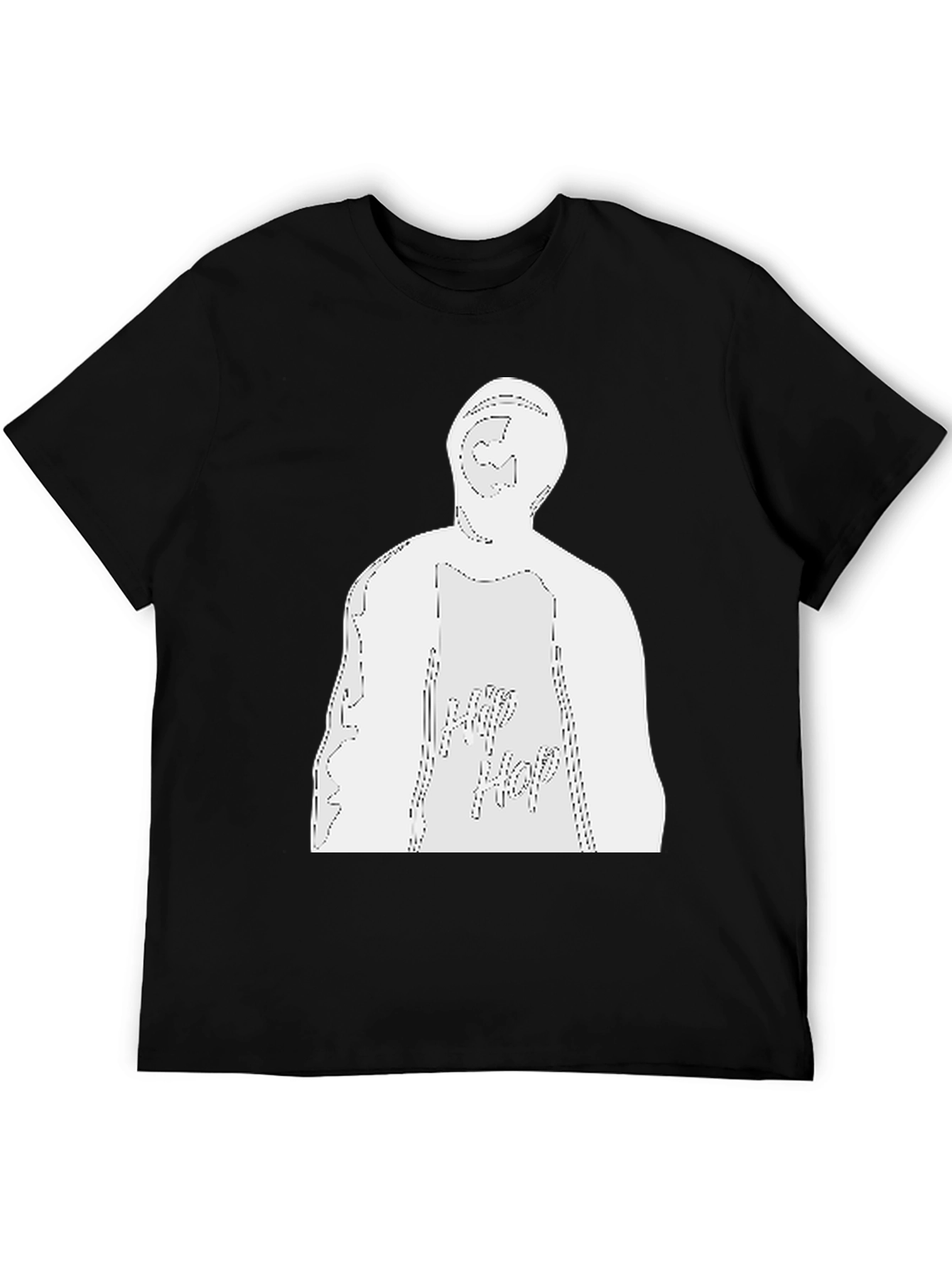 Hip Hop Graphic Black T-Shirt - Streetwear Style