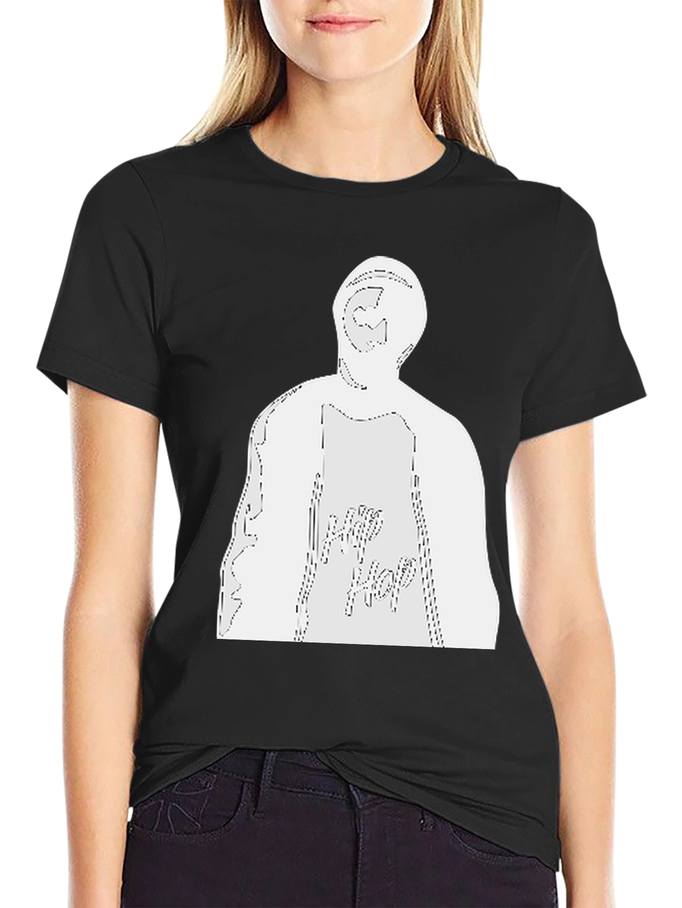 Hip Hop Graphic Black T-Shirt - Streetwear Style