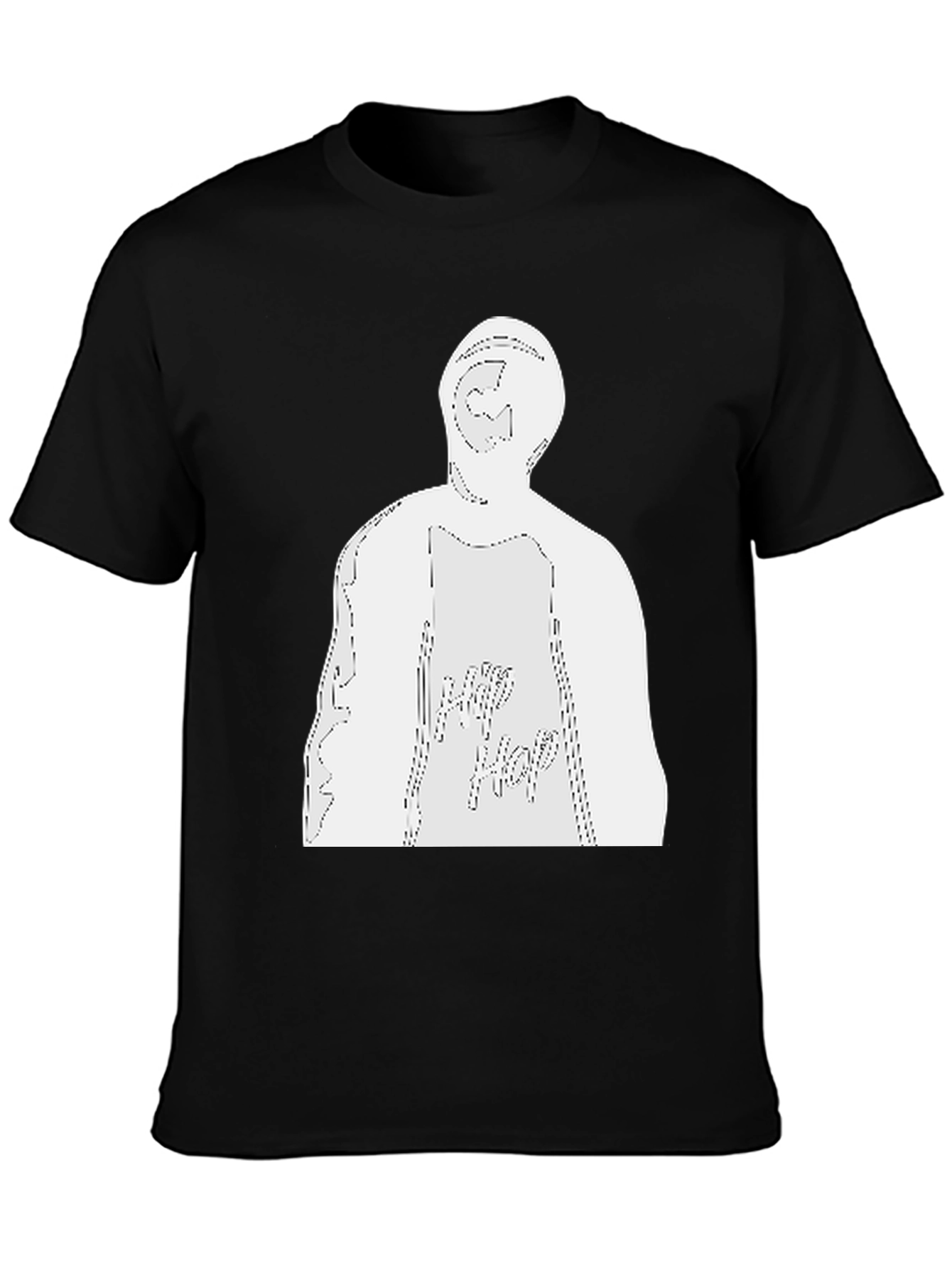 Hip Hop Graphic Black T-Shirt - Streetwear Style