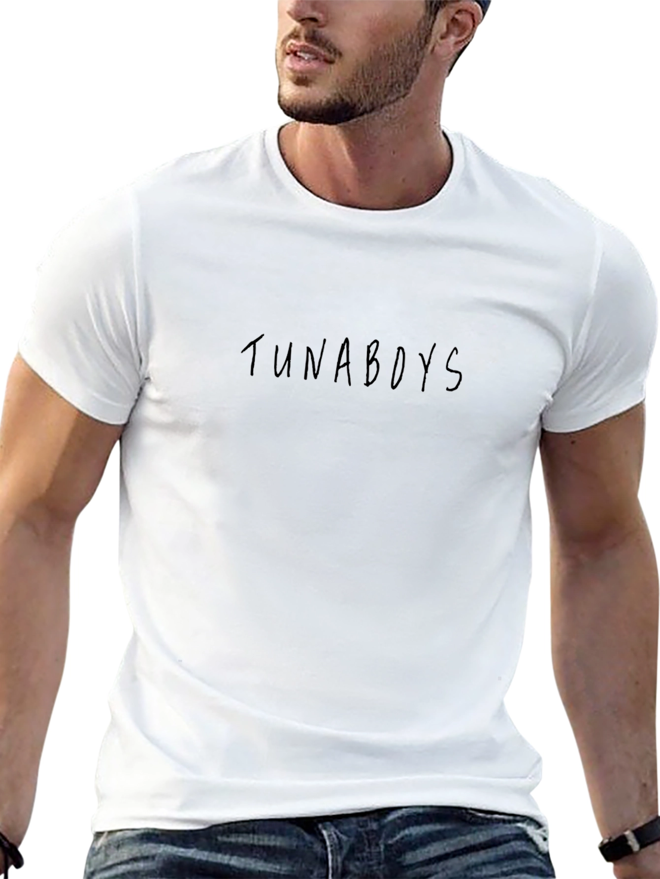 Tuna Boys Black Graphic Tee - Menswear