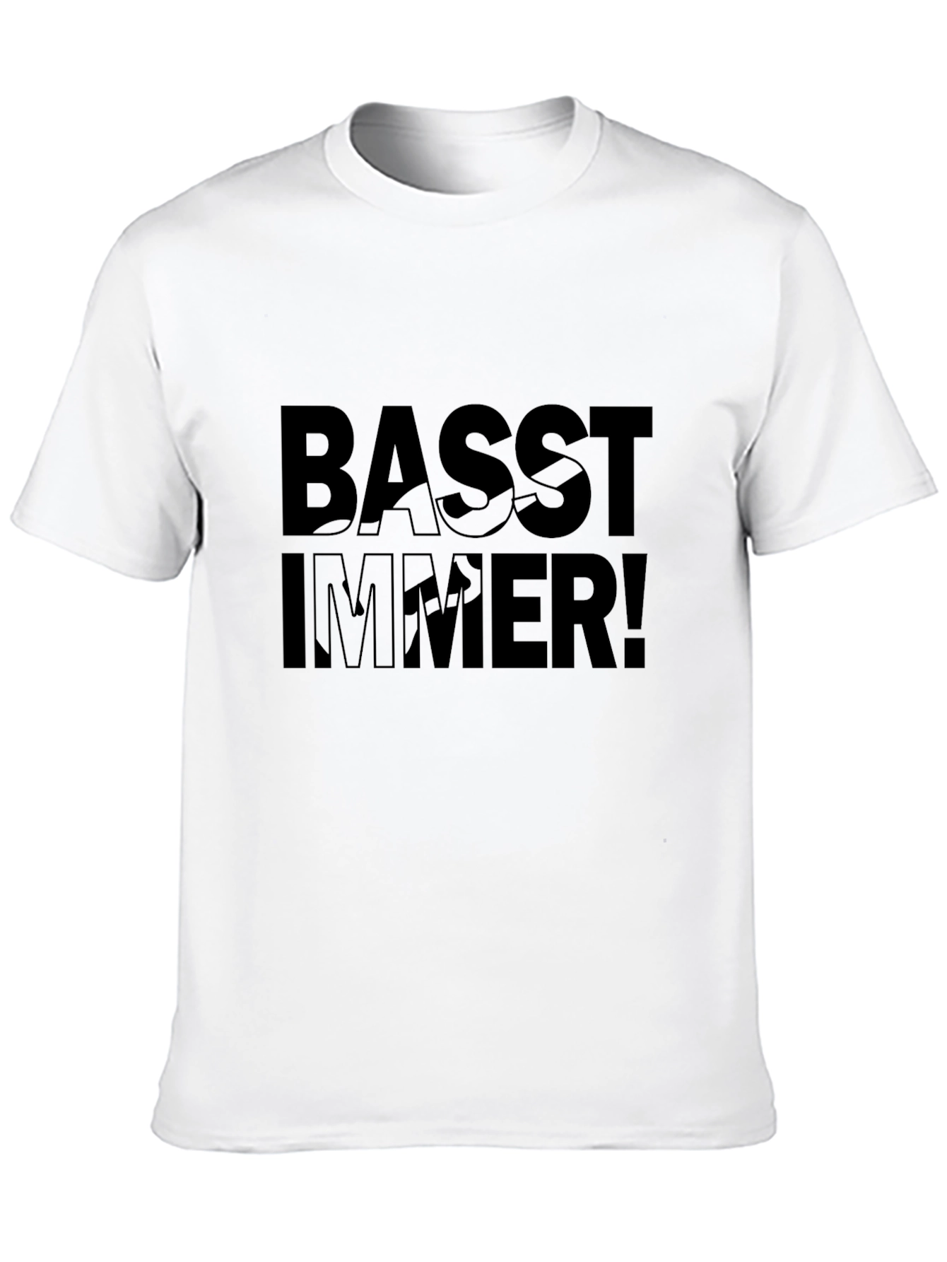 Basst Immer! Black Graphic Tee - Music Lovers T-Shirt