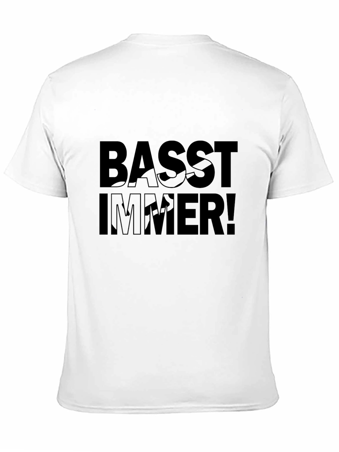 Basst Immer! Black Graphic Tee - Music Lovers T-Shirt