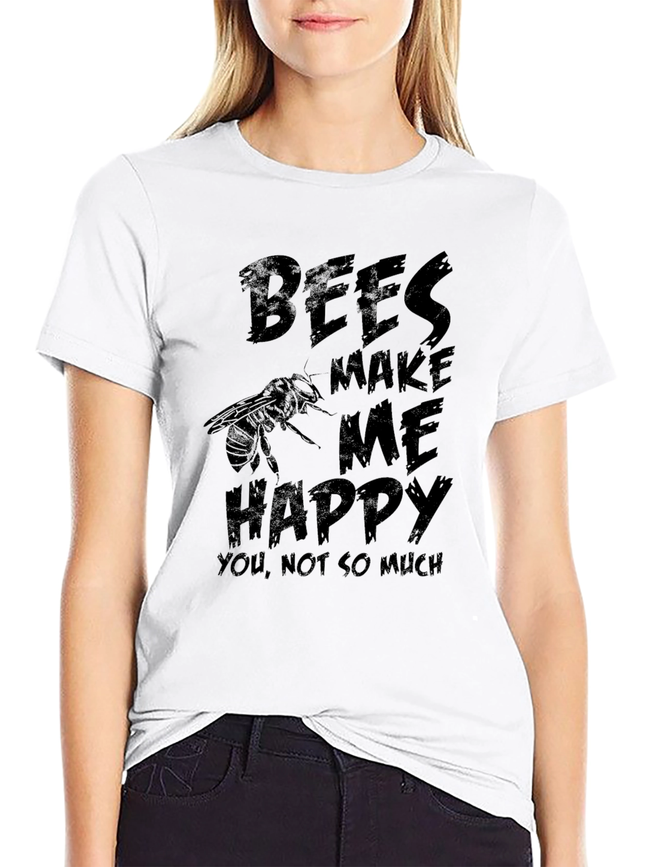 Bees Make Me Happy Graphic T-Shirt