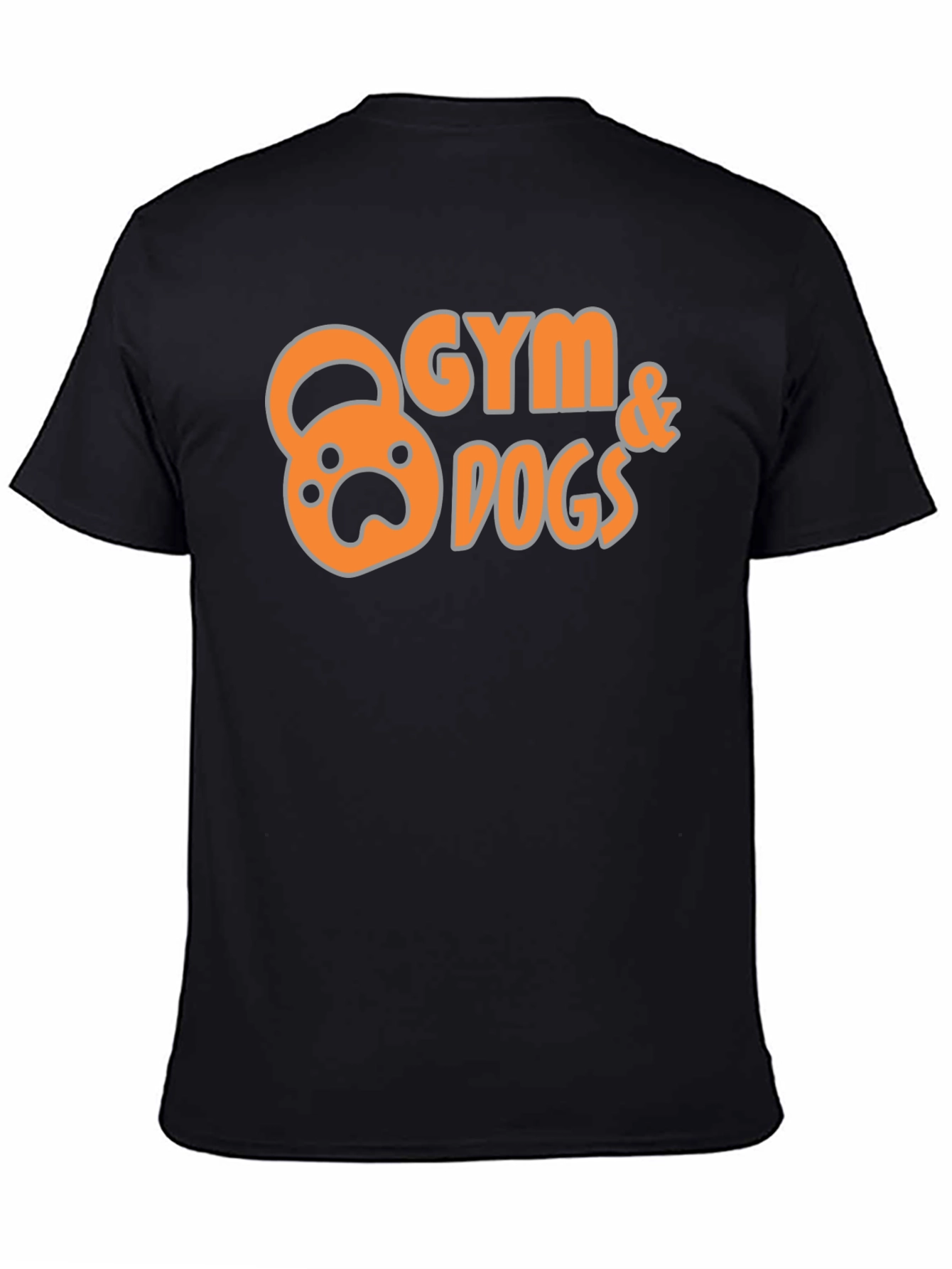 Gym & Dogs Graphic T-Shirt - Black