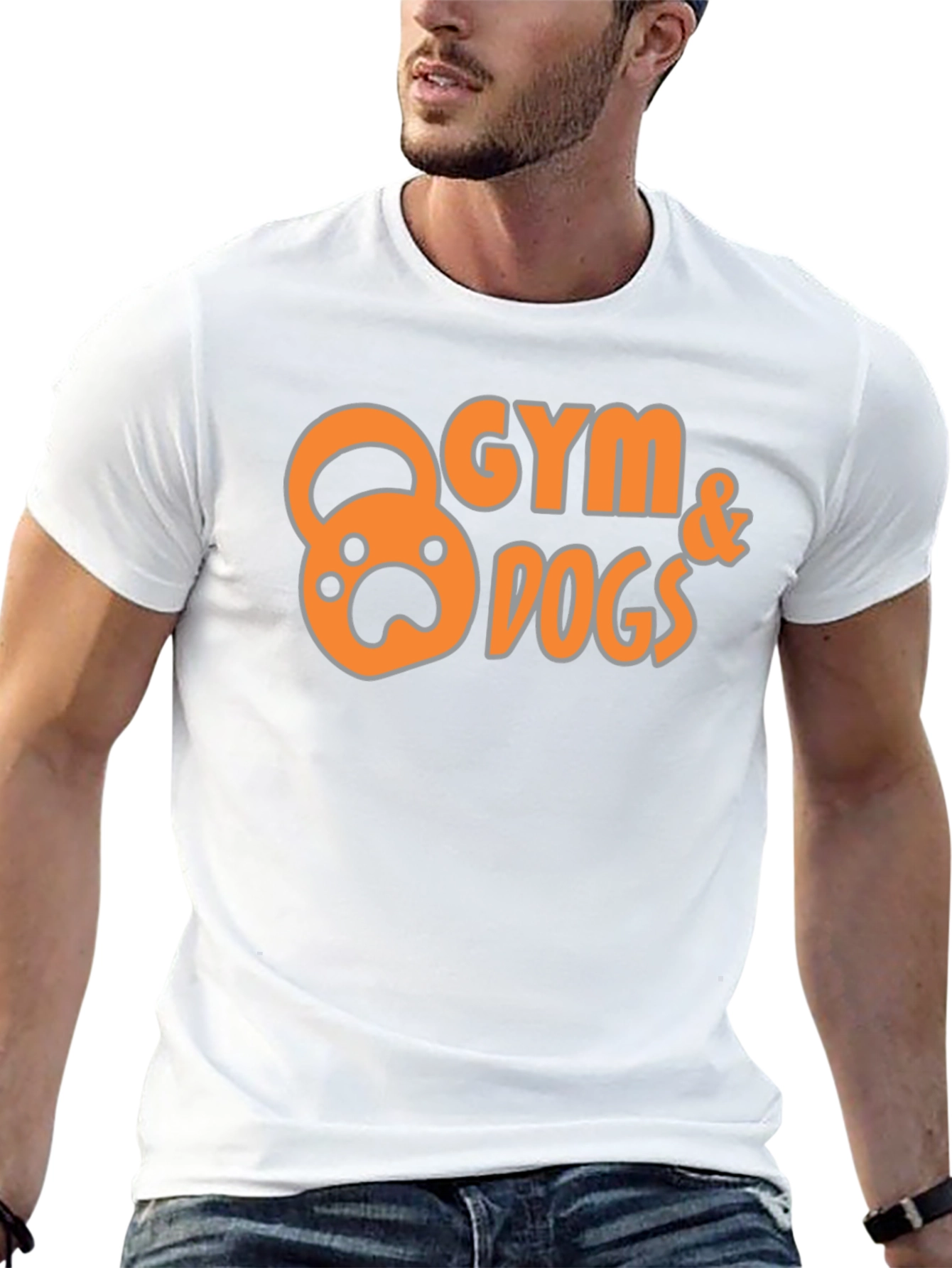 Gym & Dogs Graphic T-Shirt - Black