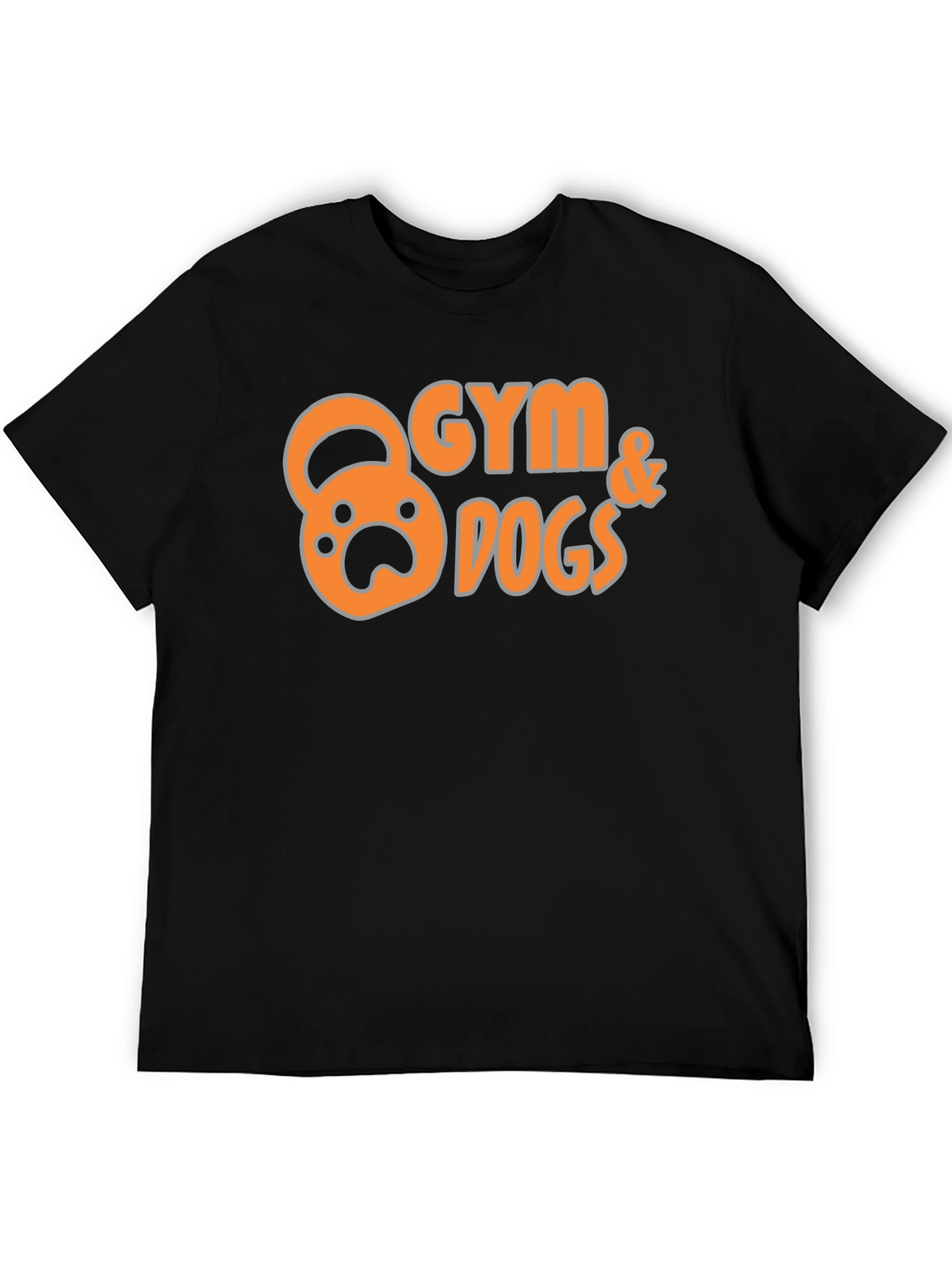 Gym & Dogs Graphic T-Shirt - Black