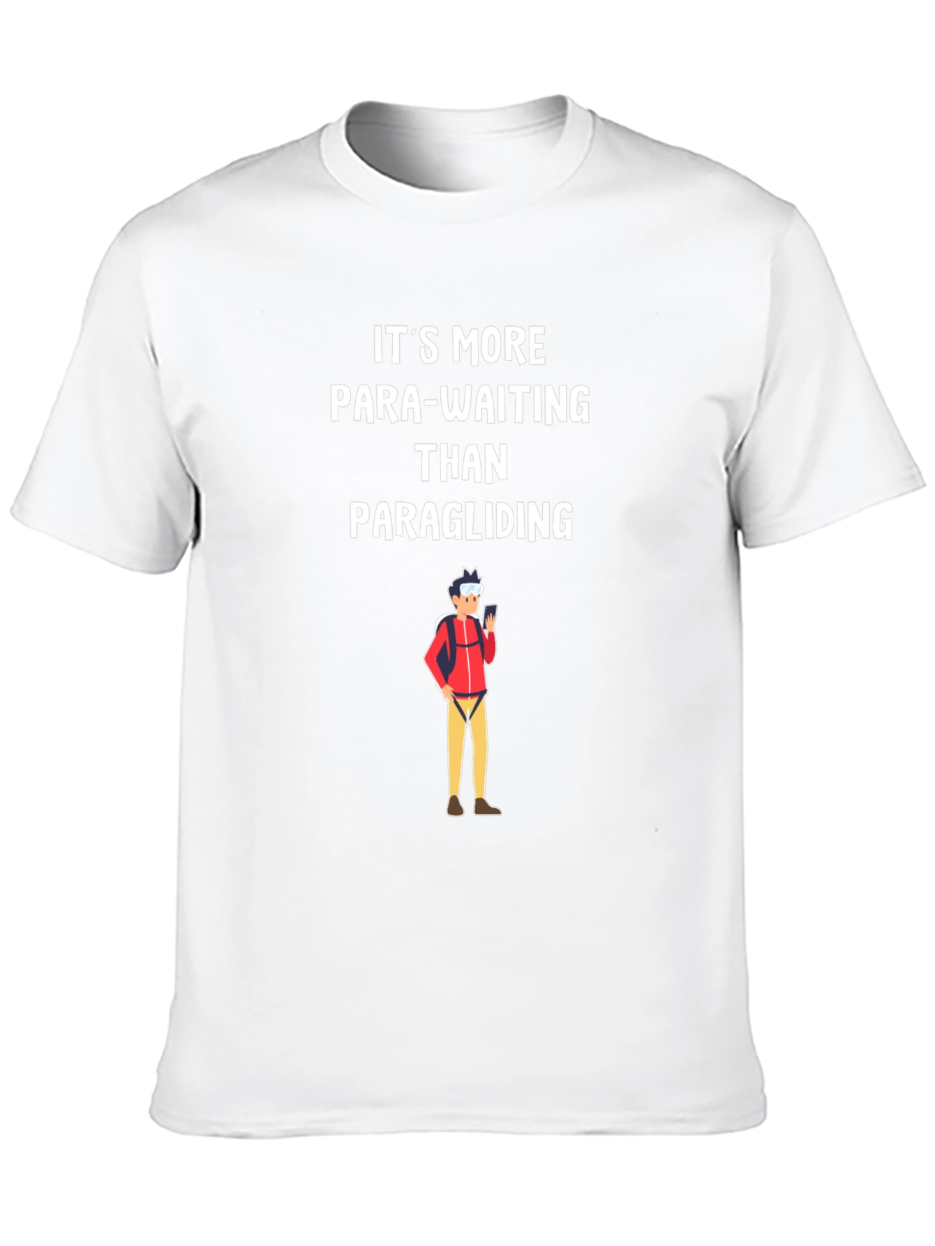 Para-Waiting T-Shirt: Funny Paragliding Tee