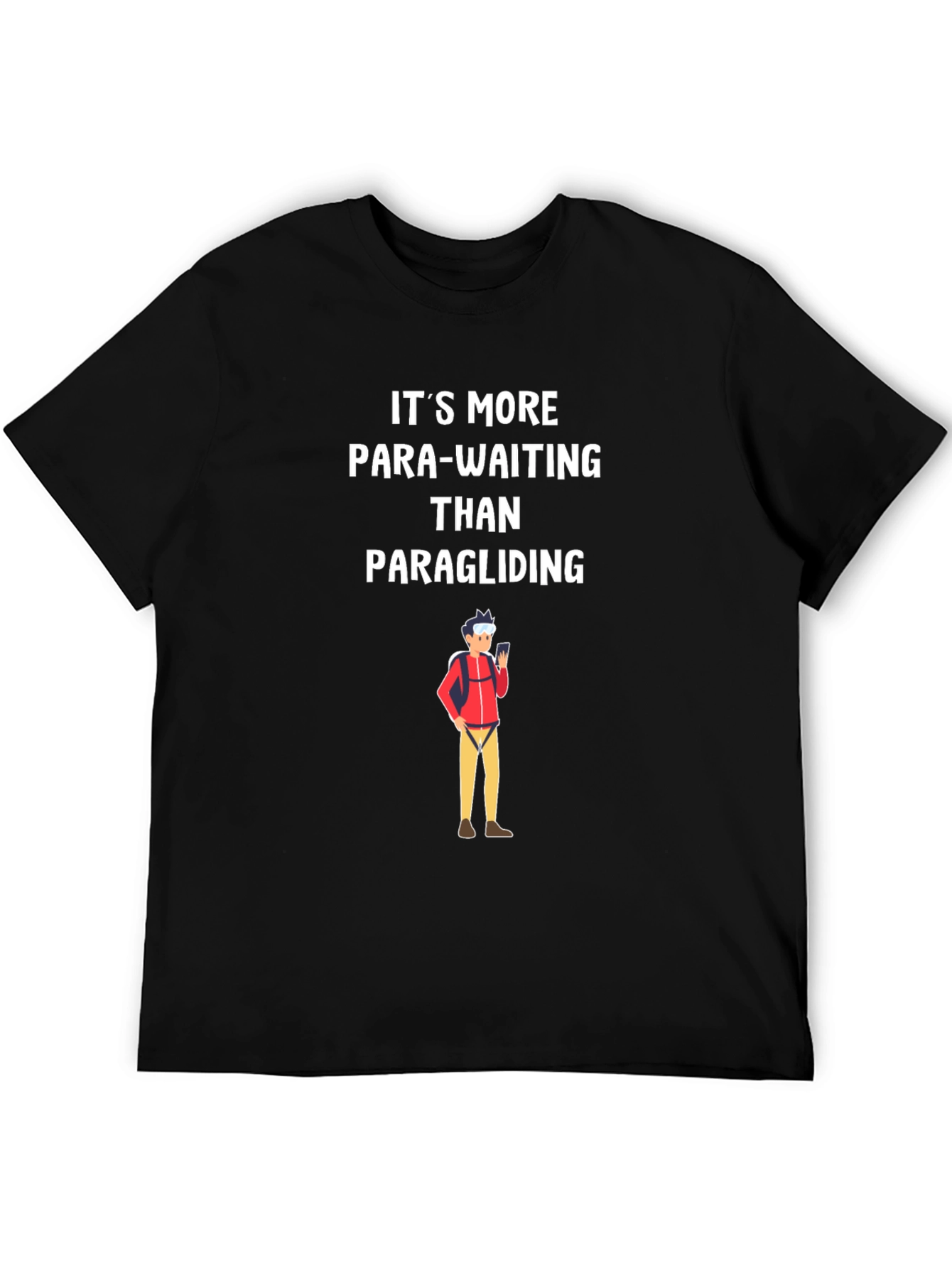 Para-Waiting T-Shirt: Funny Paragliding Tee