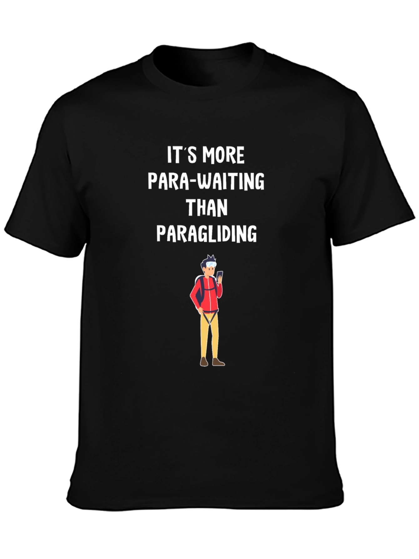 Para-Waiting T-Shirt: Funny Paragliding Tee