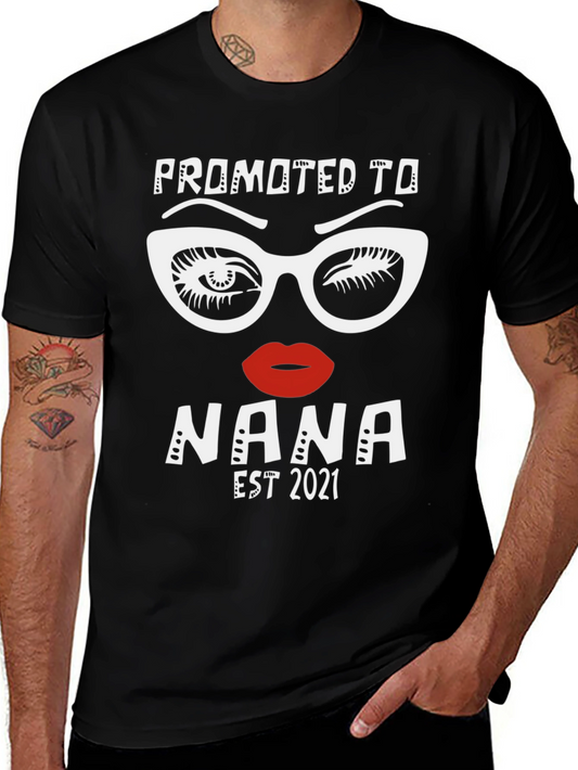 Promoted to Nana Est 2021 Graphic T-Shirt