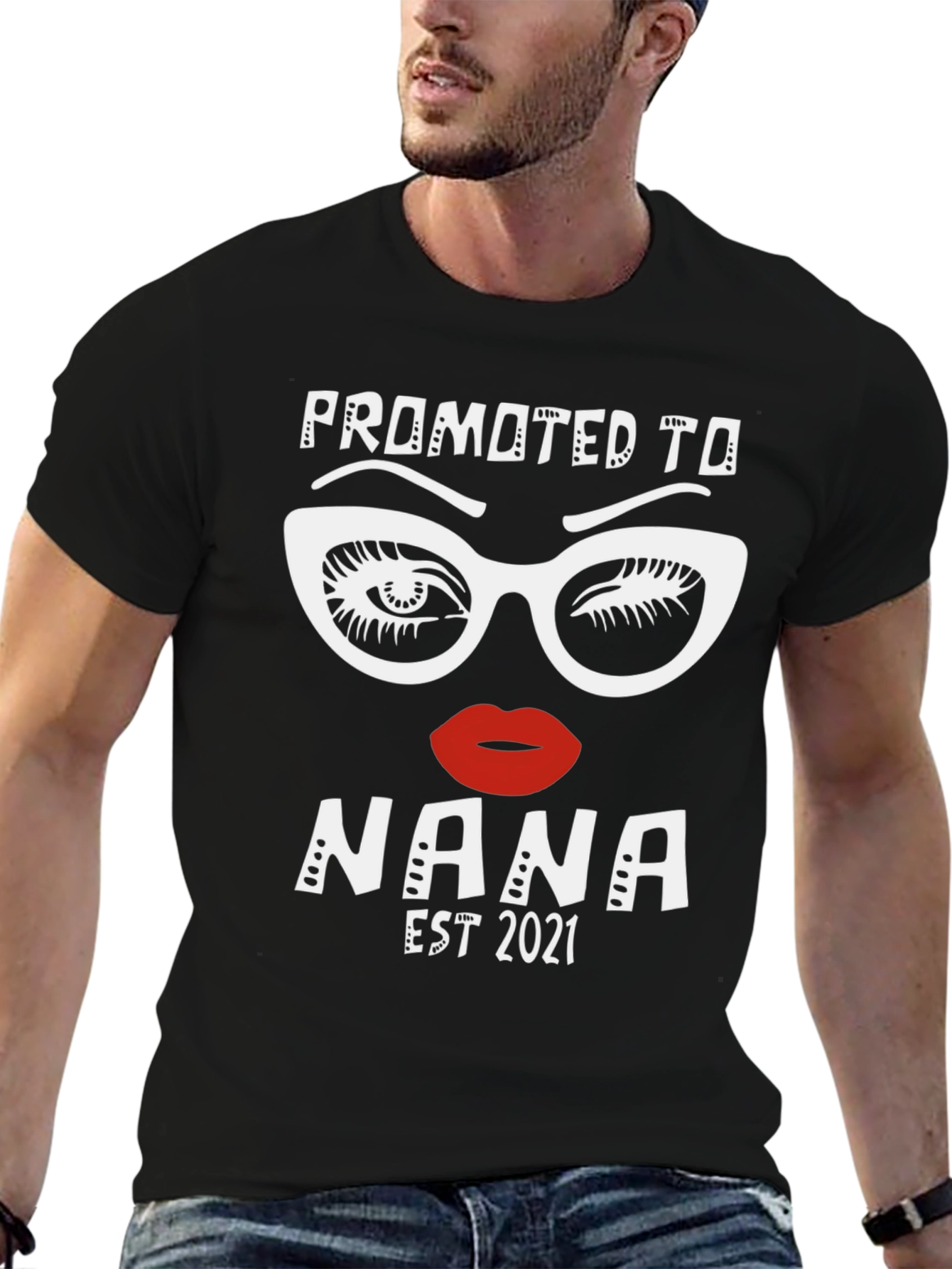 Promoted to Nana Est 2021 Graphic T-Shirt