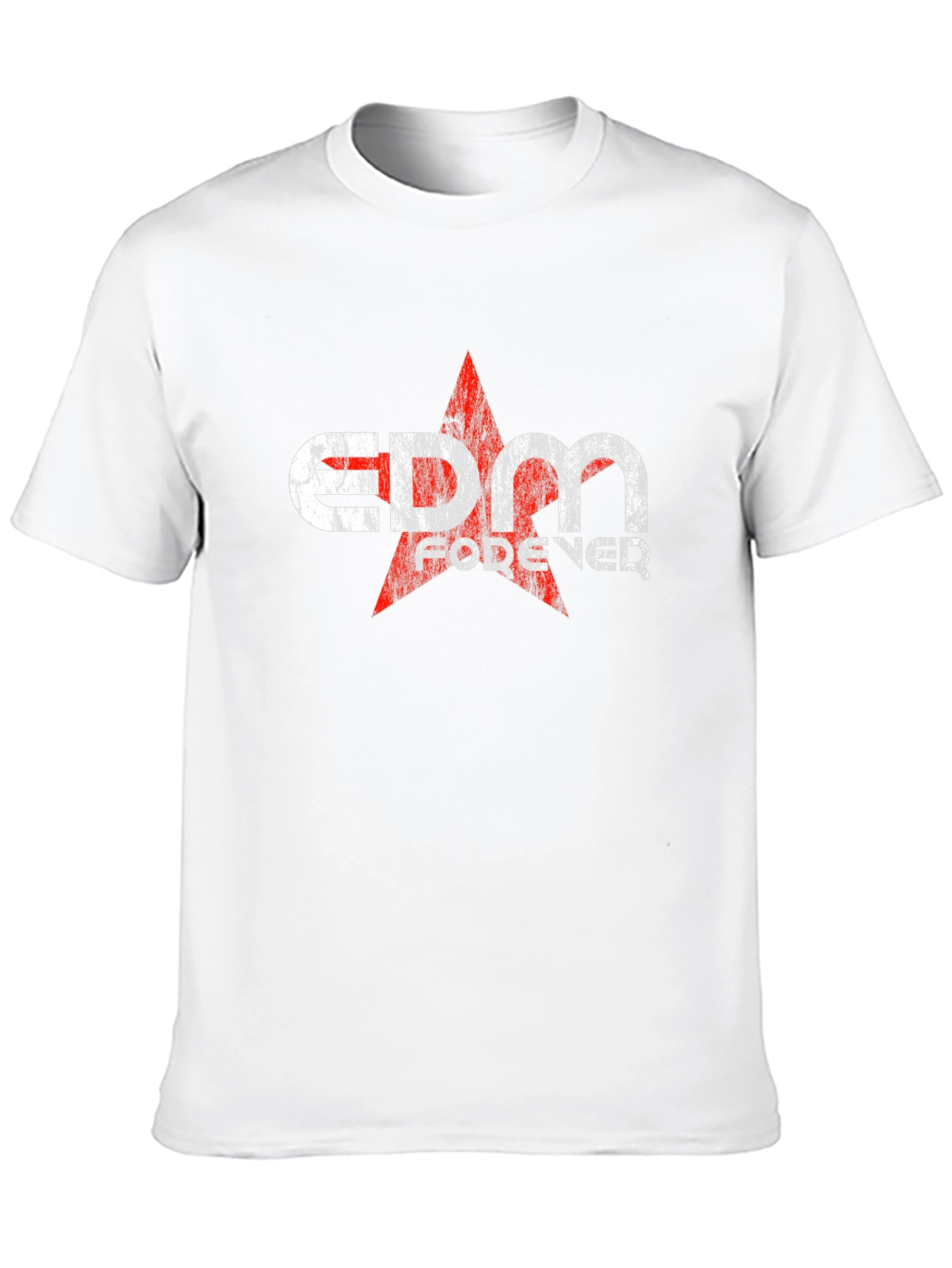 EDM Forever Graphic Print Black T-Shirt