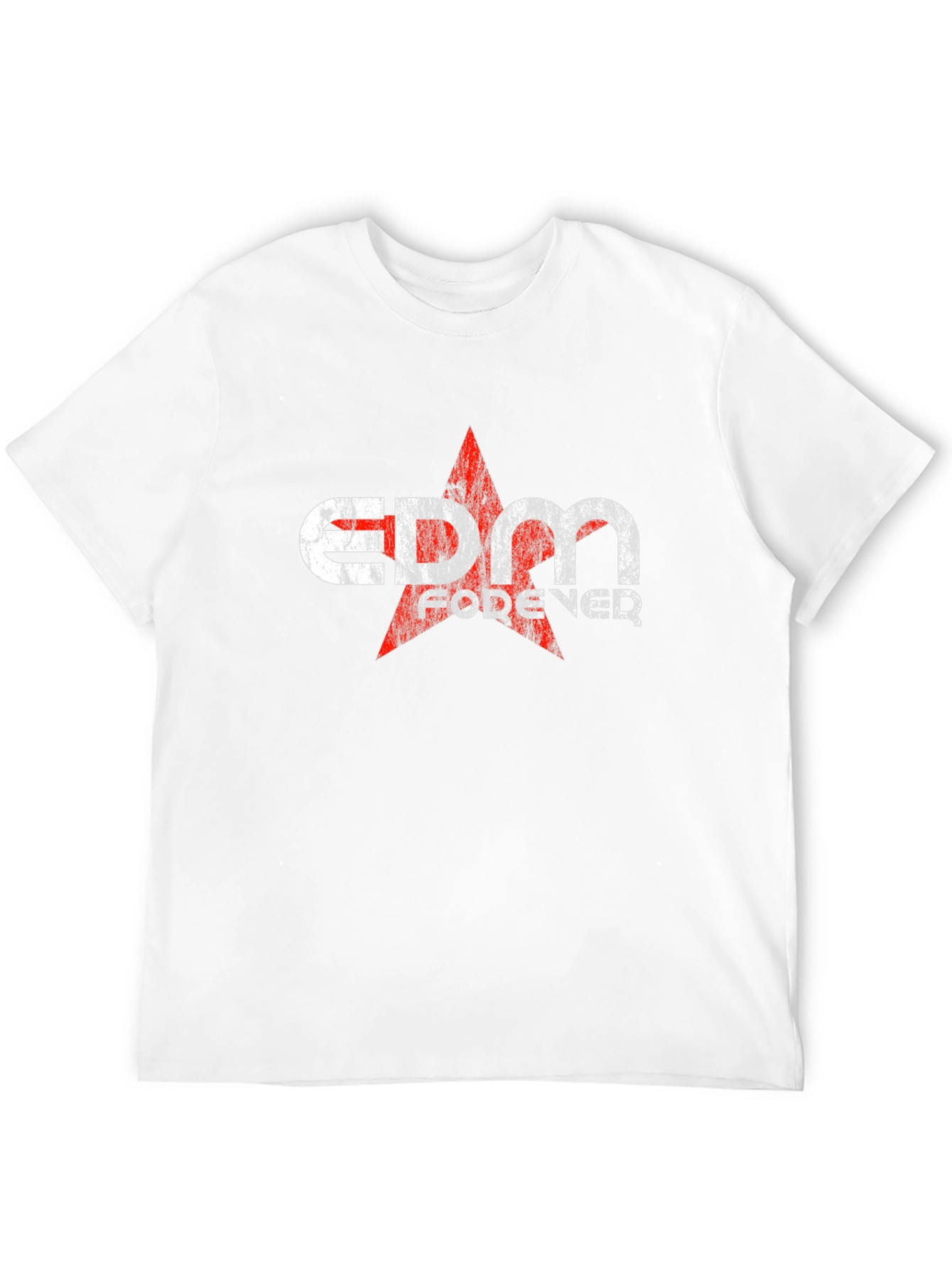 EDM Forever Graphic Print Black T-Shirt