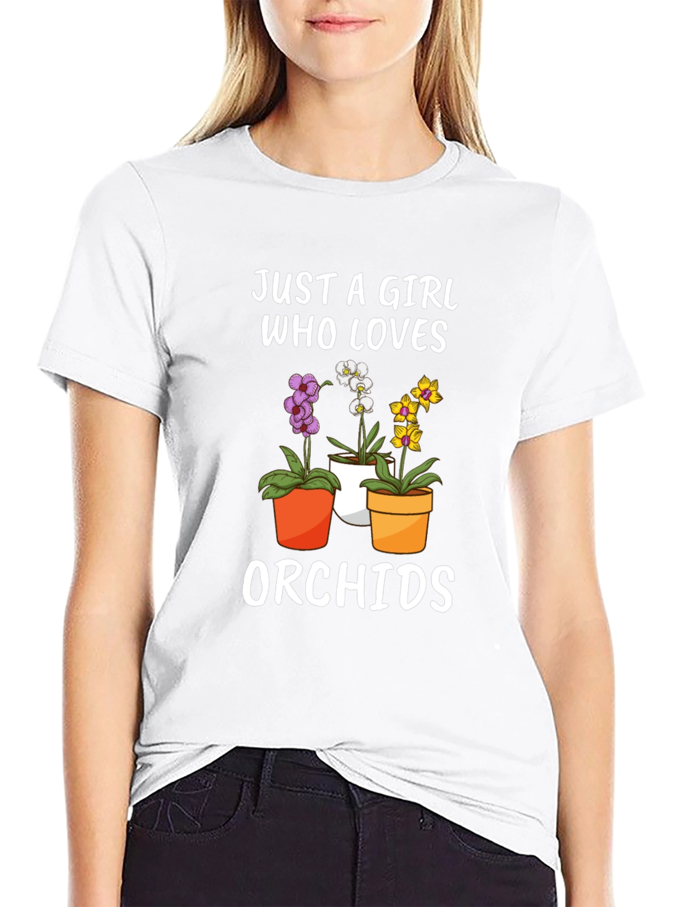 Just a Girl Who Loves Orchids T-Shirt