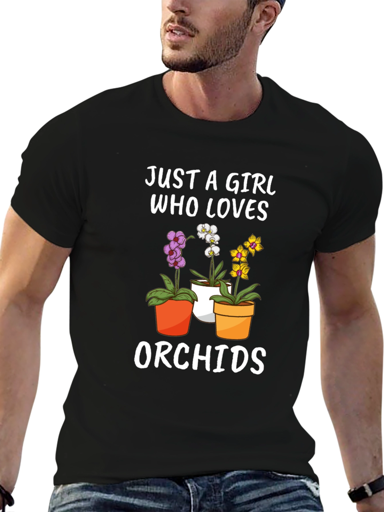 Just a Girl Who Loves Orchids T-Shirt
