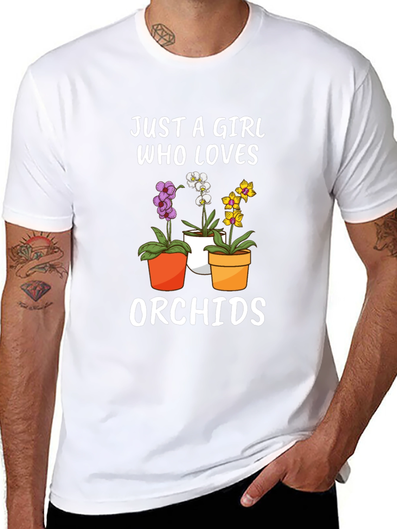 Just a Girl Who Loves Orchids T-Shirt