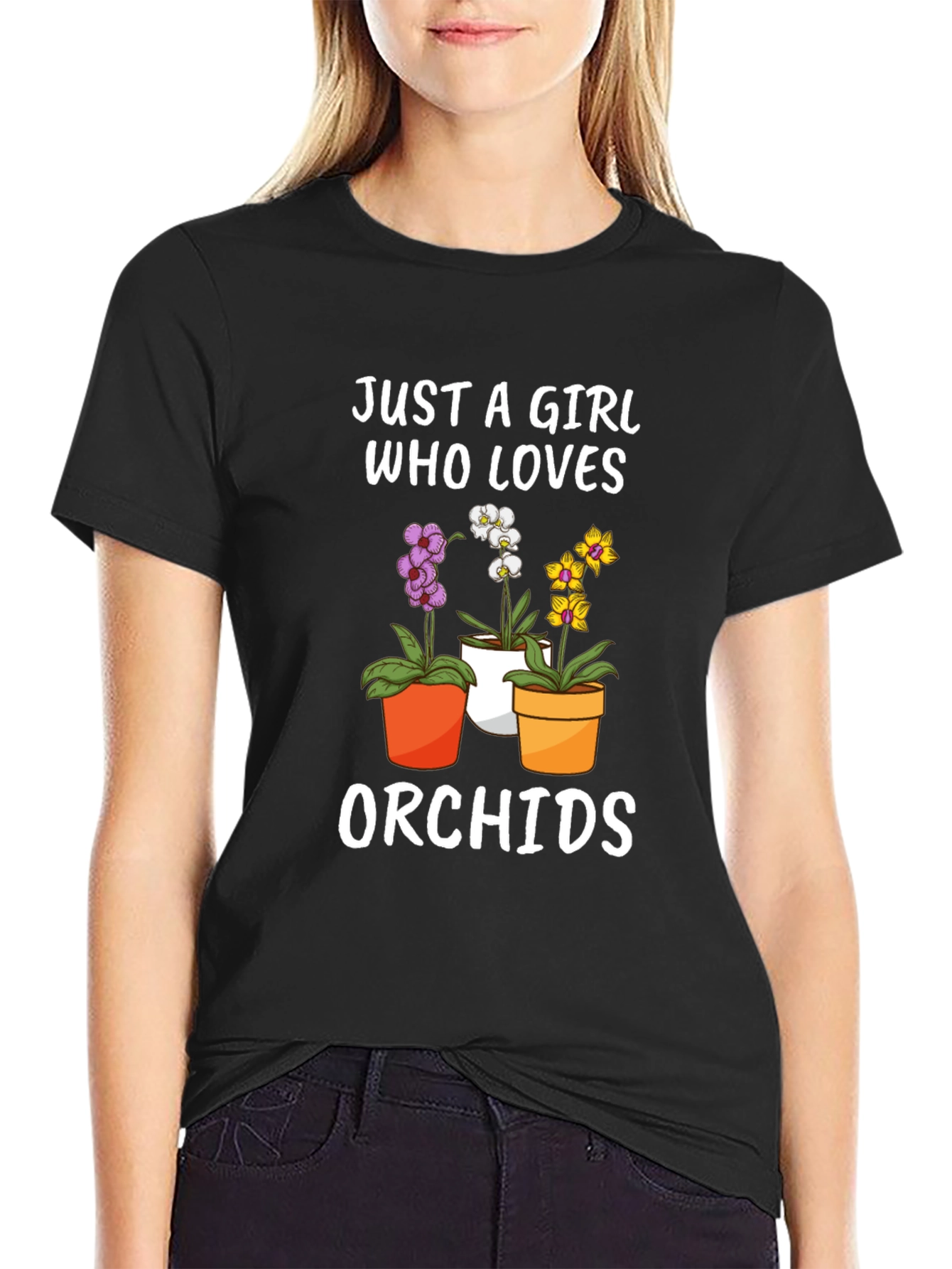 Just a Girl Who Loves Orchids T-Shirt