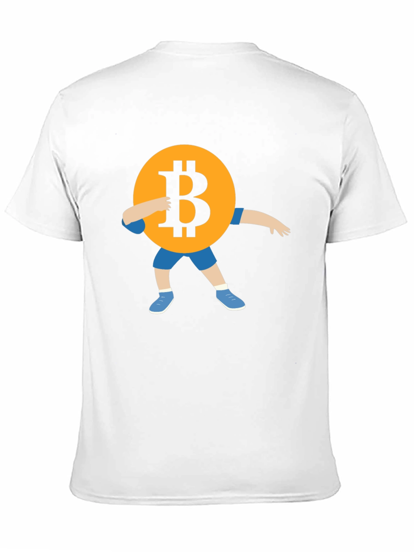 Bitcoin Dab Black T-Shirt Crypto Currency Tee