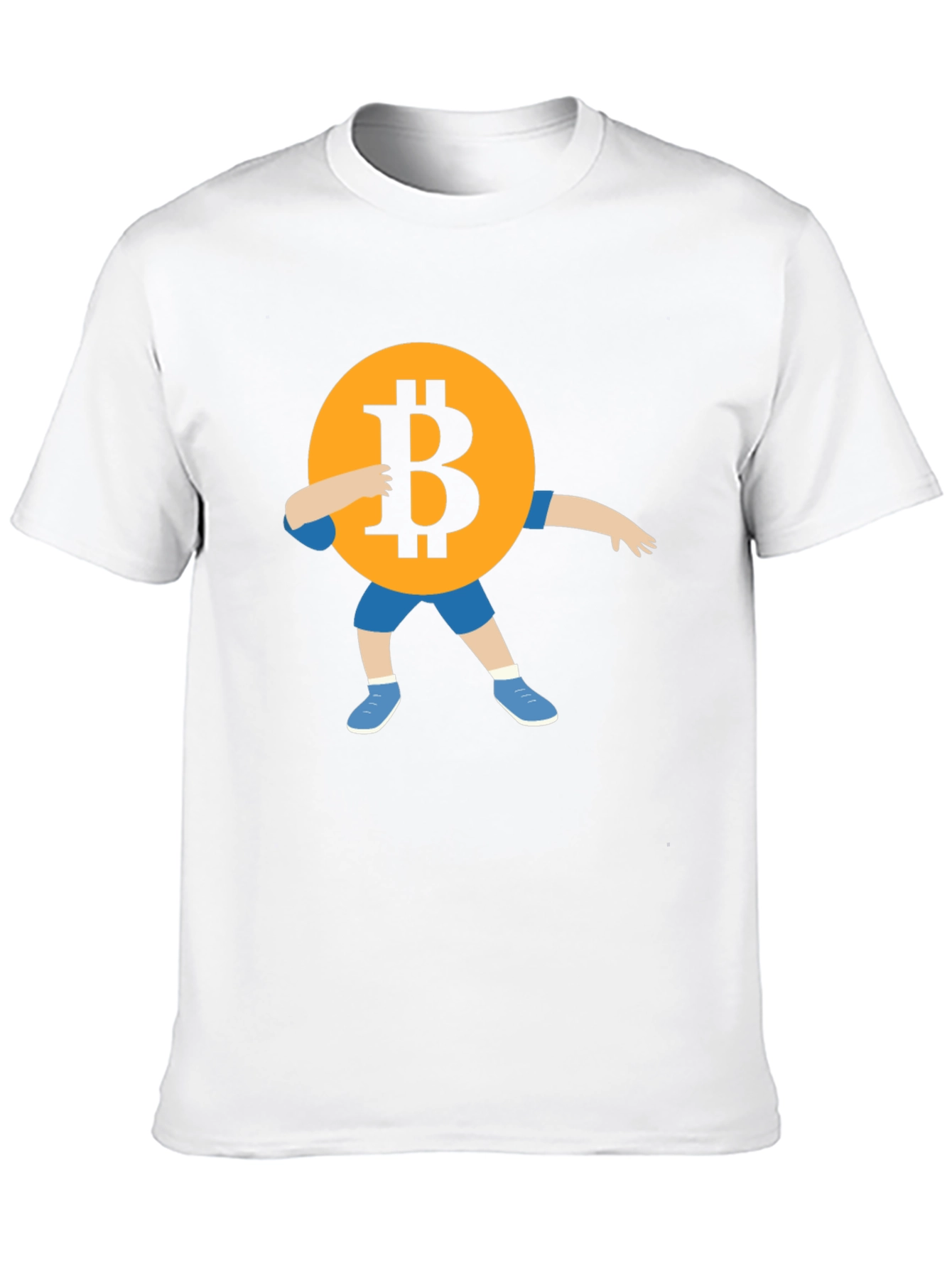 Bitcoin Dab Black T-Shirt Crypto Currency Tee