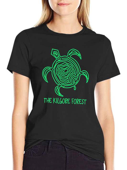 Kilgore Forest Green Turtle Black T-Shirt