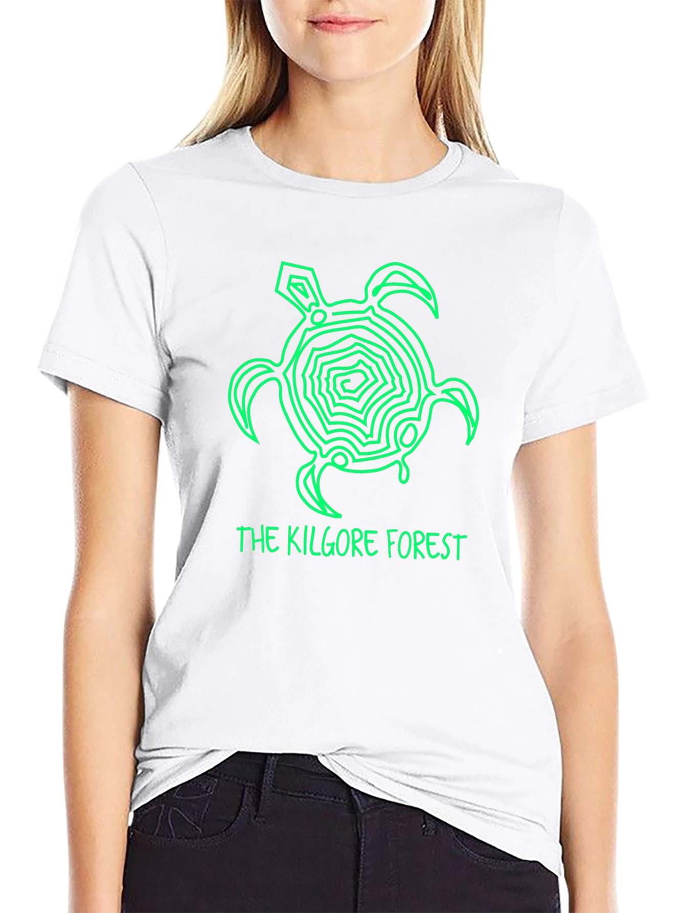 Kilgore Forest Green Turtle Black T-Shirt