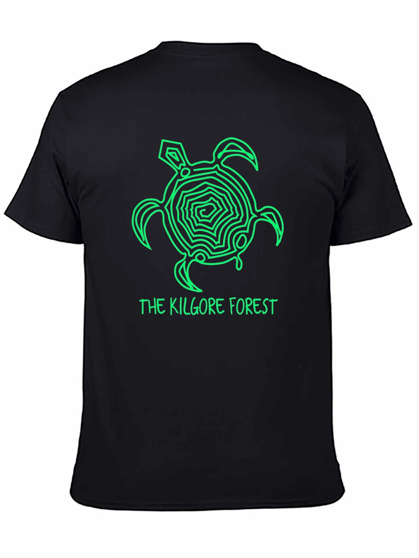 Kilgore Forest Green Turtle Black T-Shirt