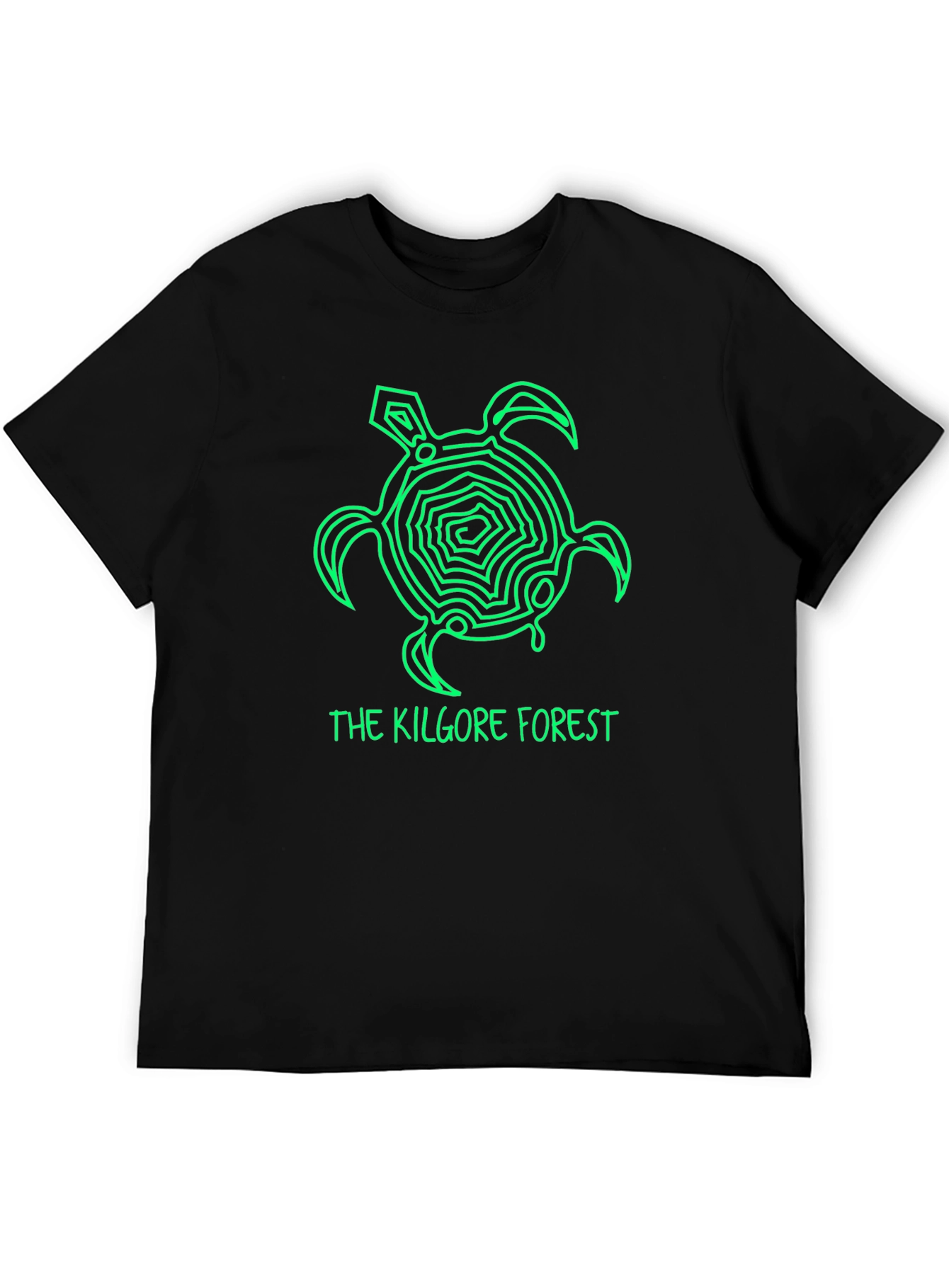 Kilgore Forest Green Turtle Black T-Shirt