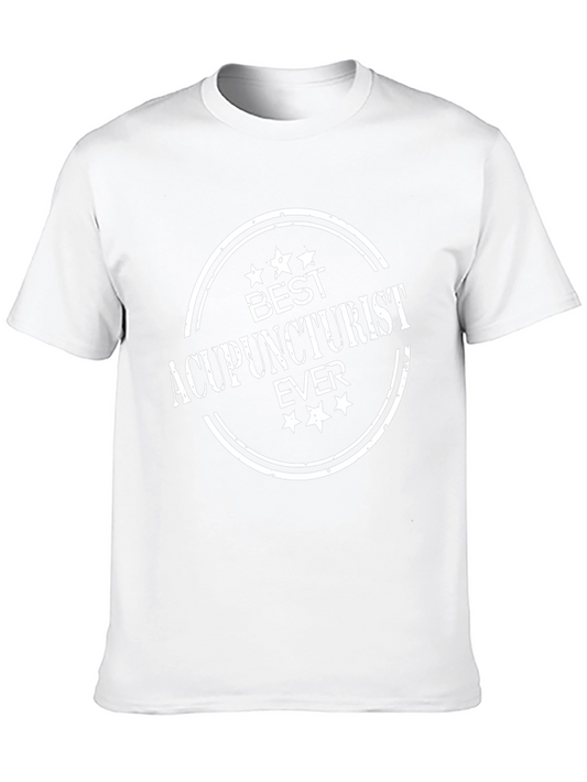 Best Acupuncturist Ever T-Shirt - Black Cotton